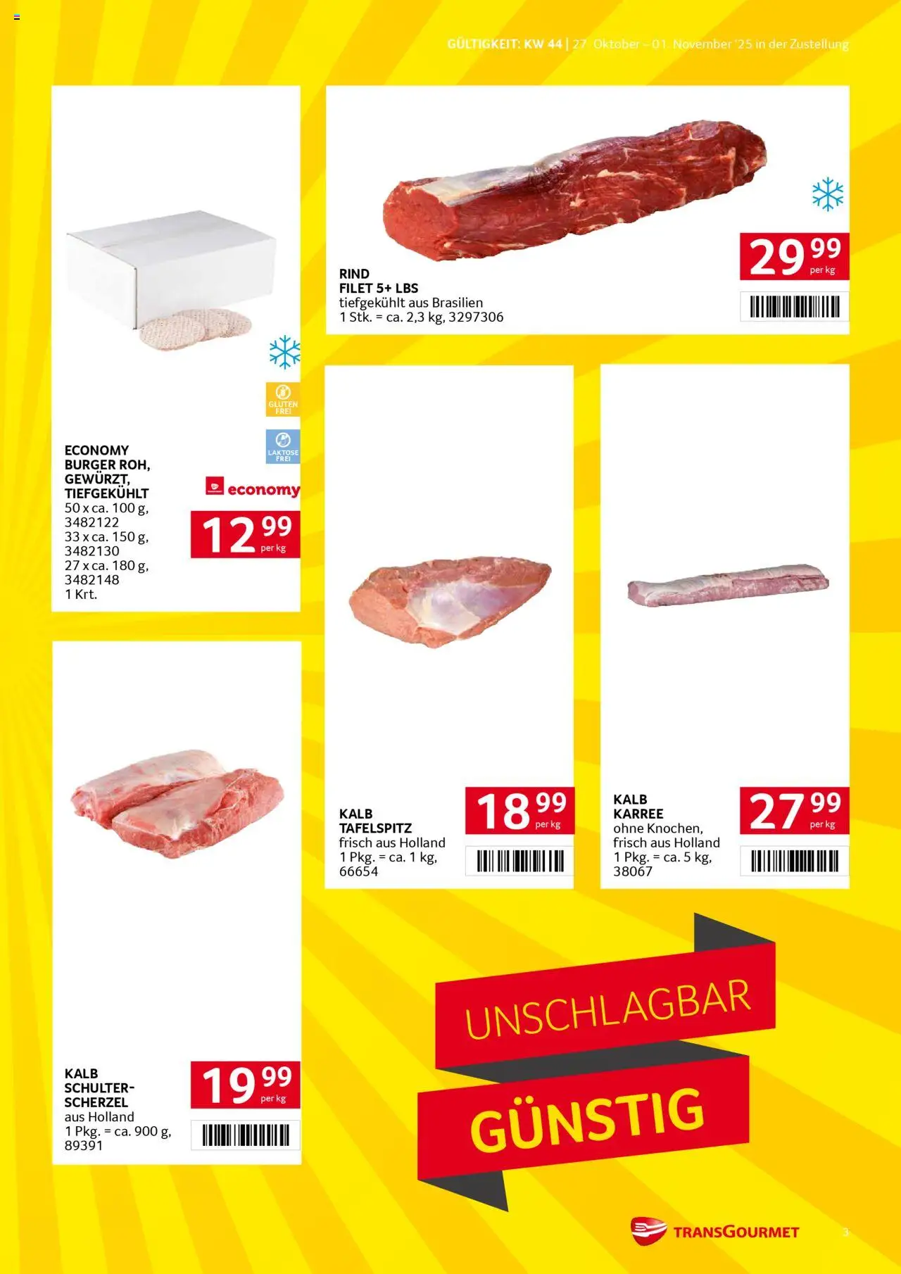 Transgourmet  Zustellaktion gültig ab 27.10.2025 | Seite: 3