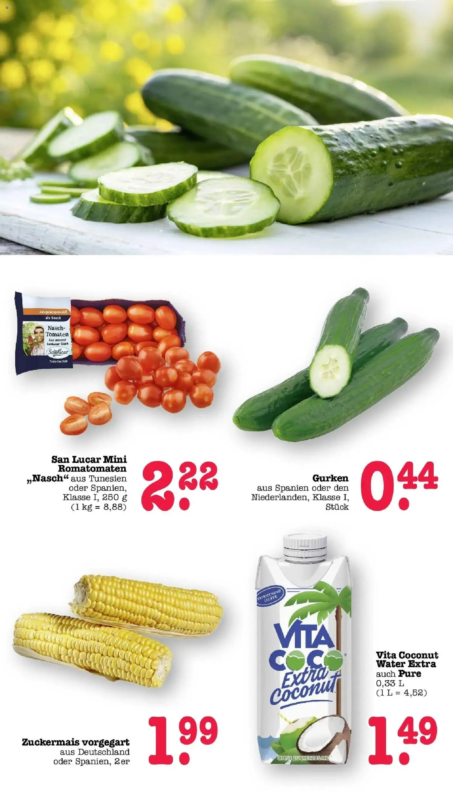 E center Prospekt Mainz-Weisenau	 – gültig ab 12.04.2026 | Seite: 19 | Produkte: Tomaten, Gurken