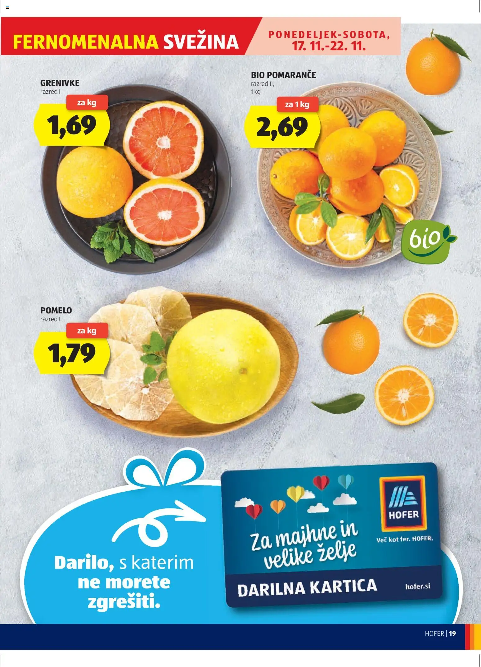 Hofer SI katalog | vrijedi od 13.11.2025 | Stranica: 19 | Proizvodi: Zelje