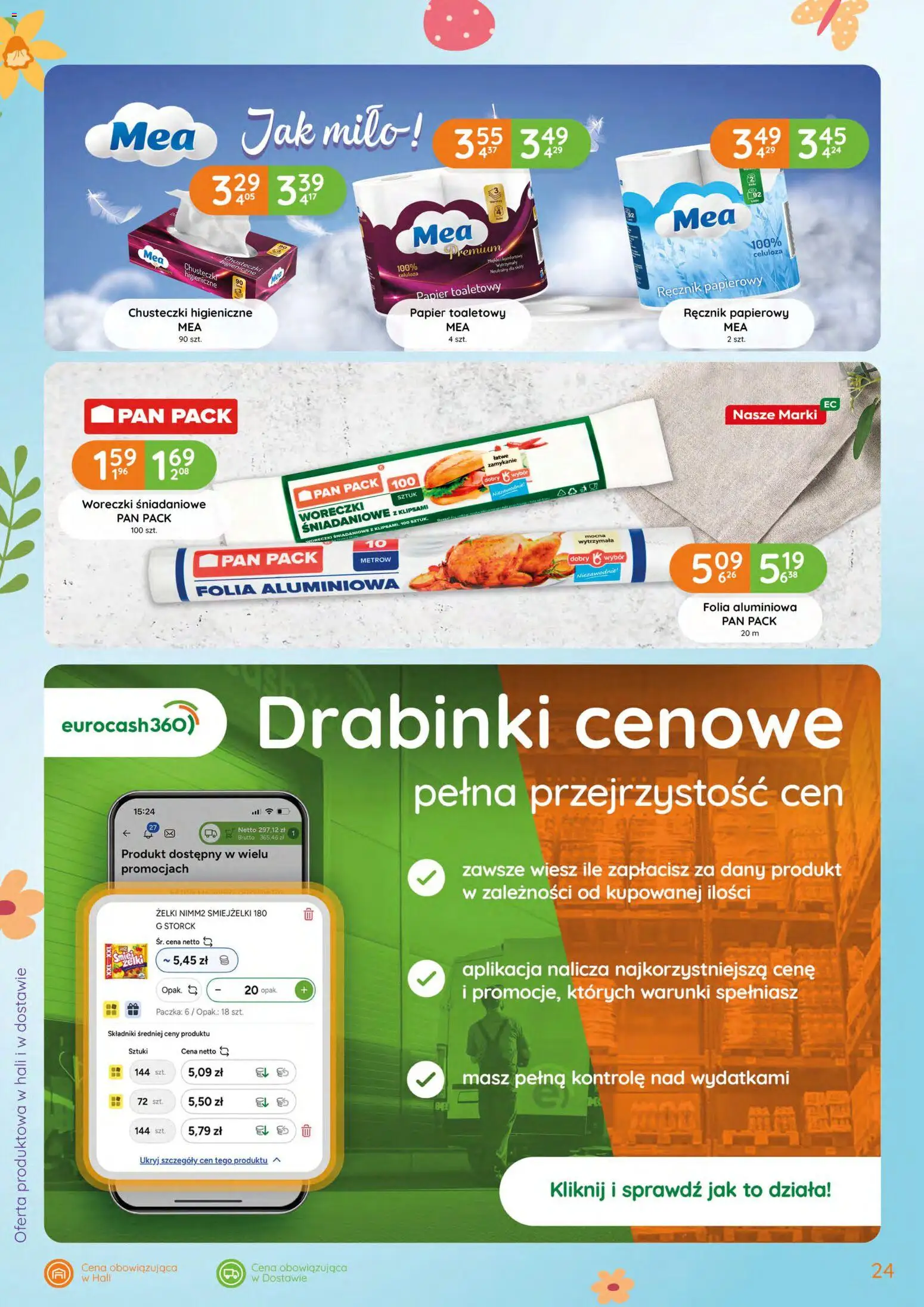 Eurocash gazetka - Katalog Chemiczny od 05.03.2026 | Strona: 24 | Produkty: Papier toaletowy, Chusteczki higieniczne, Żelki, Ręcznik papierowy