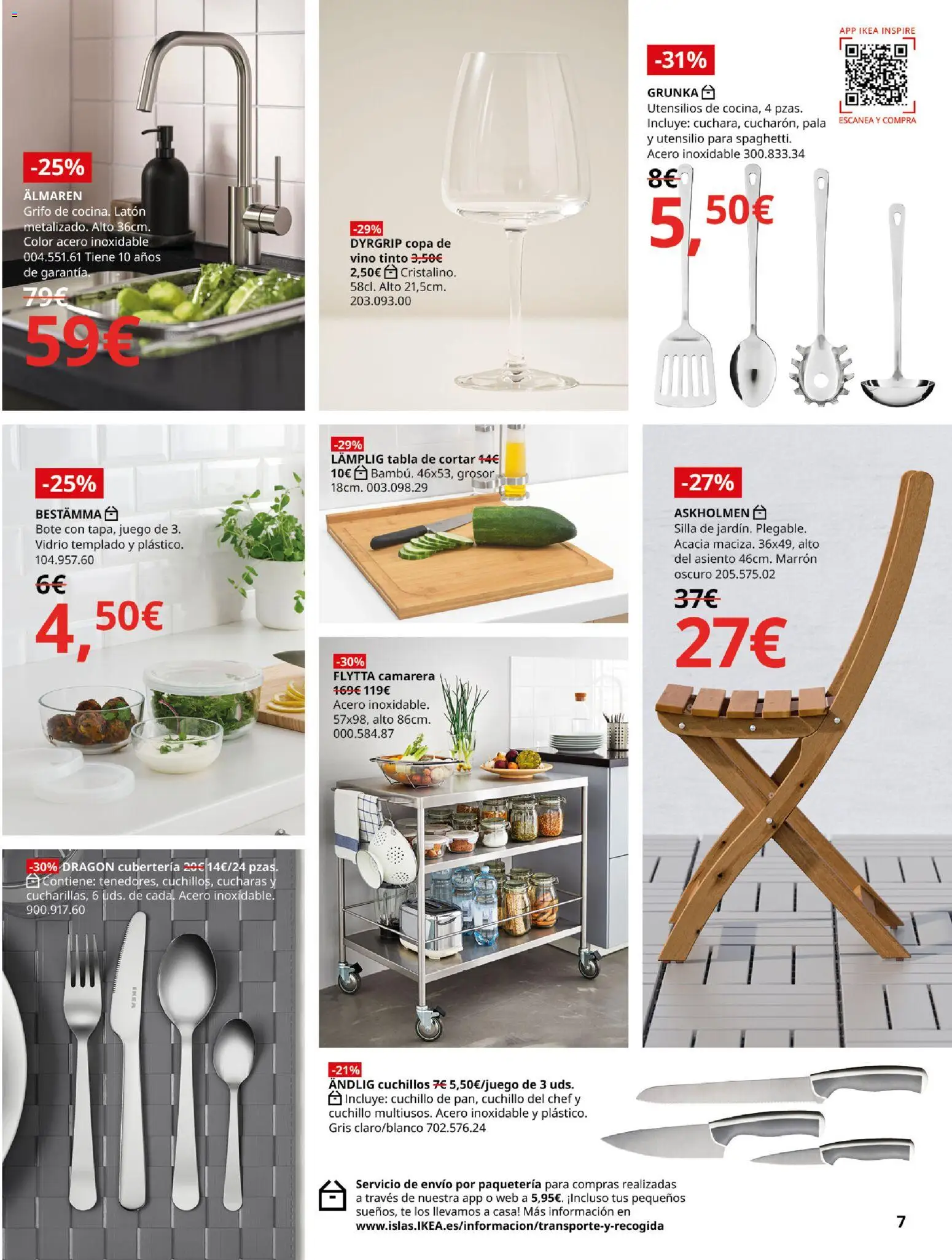 Catálogo IKEA Black Friday │ válido desde el 27.11.2025 | Página: 7 | Productos: Vino, Té, Cubertería, Silla