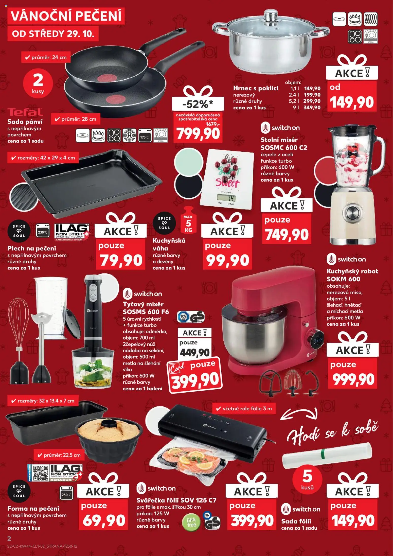 Kaufland leták - Kolín od 29.10.2025 | Strana: 2 | Produkty: Fólie, Metla, Mixér, Nůž