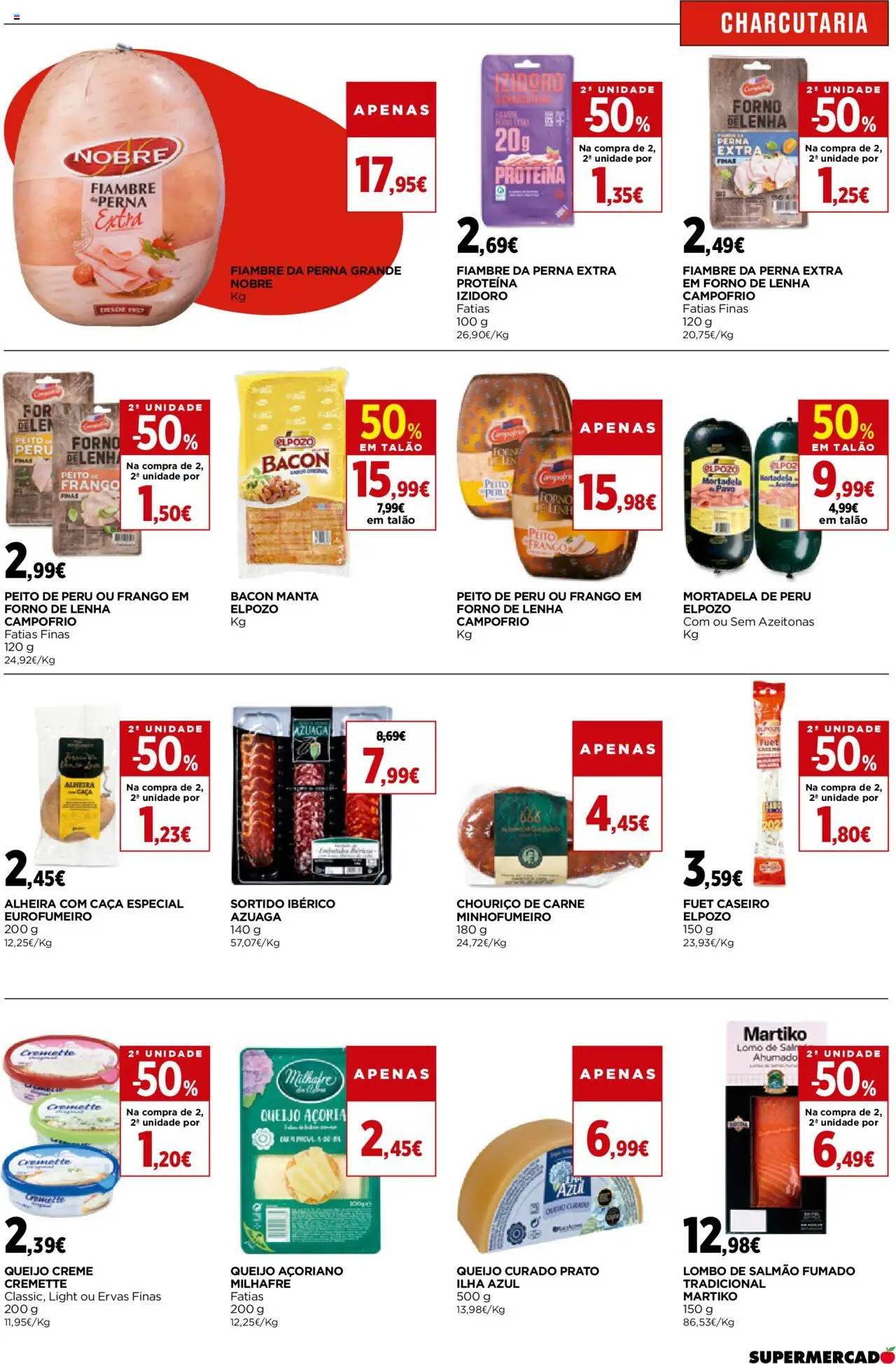 El Corte Ingles folheto │ válido de 05.09.2025 | Página: 21 | Produtos: Mortadela, Queijo creme, Peito de peru, Alheira