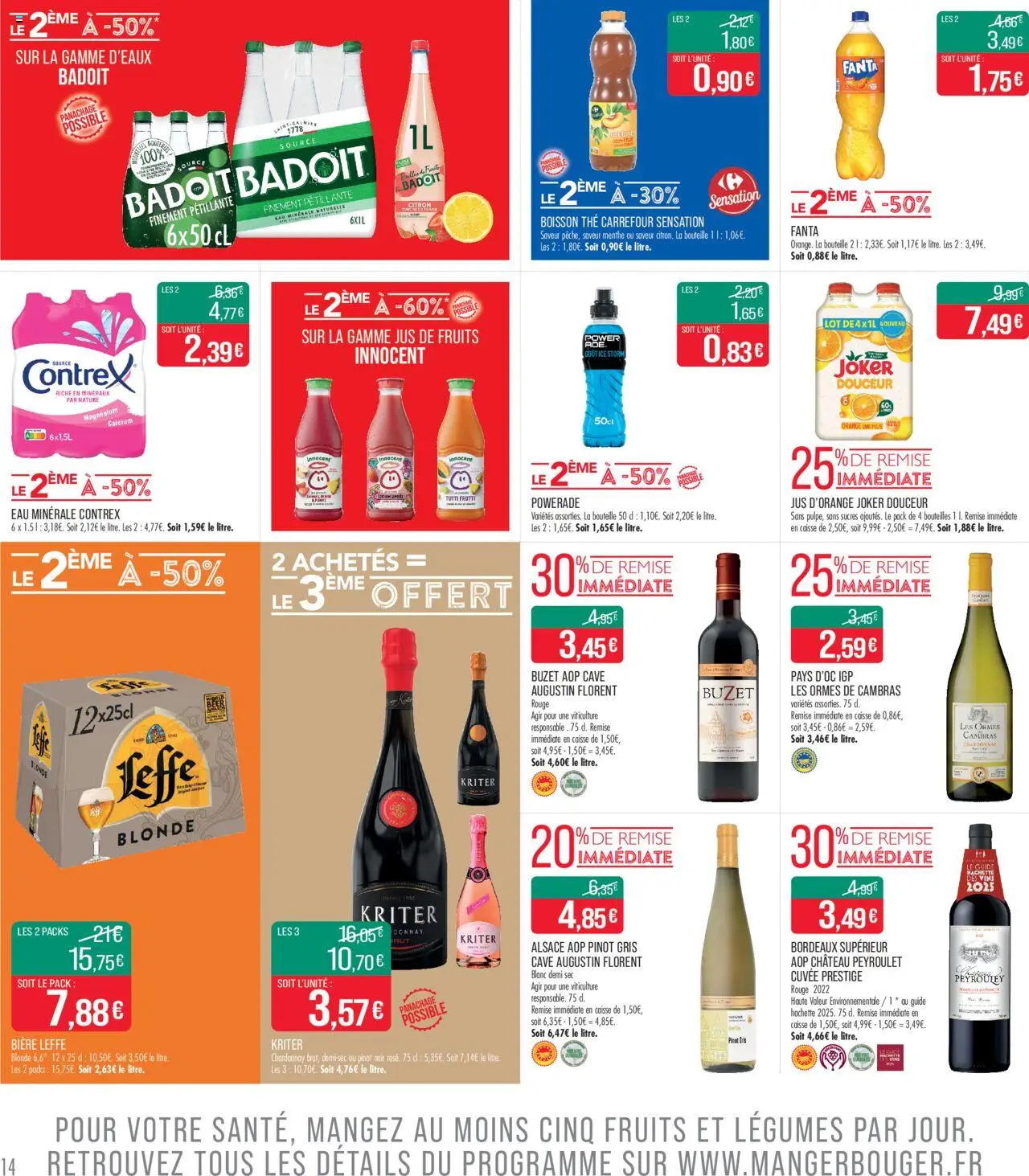 {H1} | Page: 14 | Produits: Citron, Badoit, Menthe, Contrex