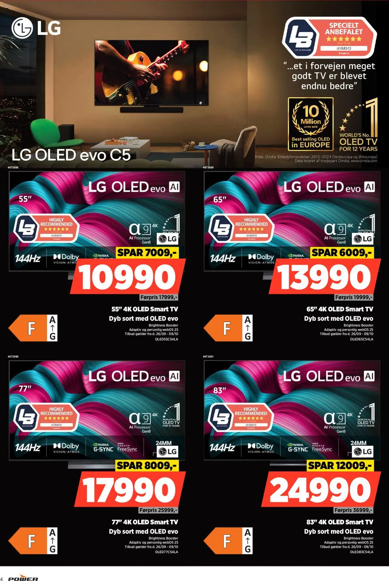 Power tilbudsavis – gyldig fra 26.09.2025 | Side: 4 | Produkter: Processor, Smart TV, TV
