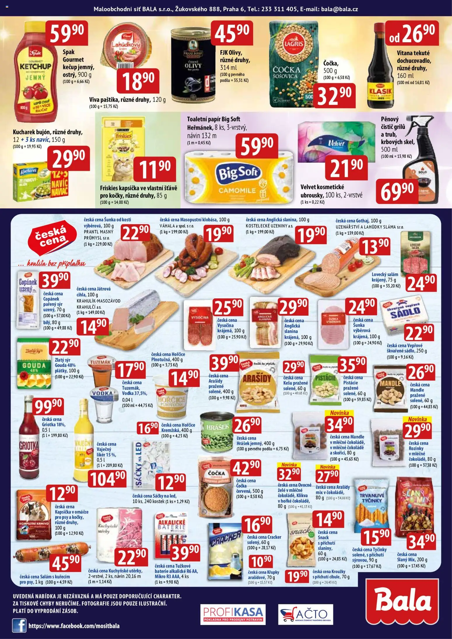 BALA velký leták od 10.12.2025 | Strana: 6 | Produkty: Rozinky, Pistácie, Vodka, Baterie