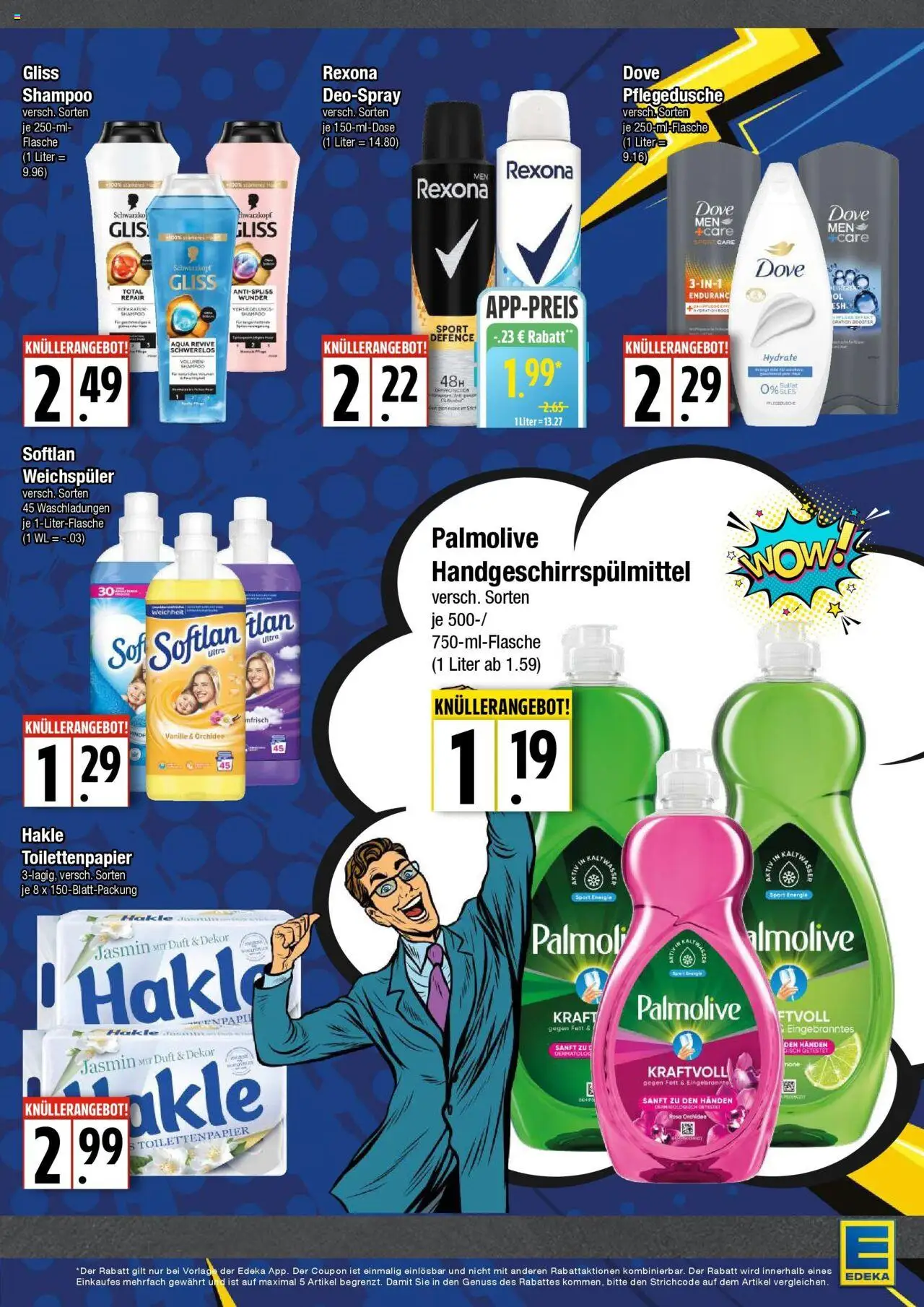 Edeka prospekt Hamburg	 - gültig ab dem 06.07.2025 | Seite: 5 | Produkte: Shampoo, Deodorant, Deospray, Toilettenpapier