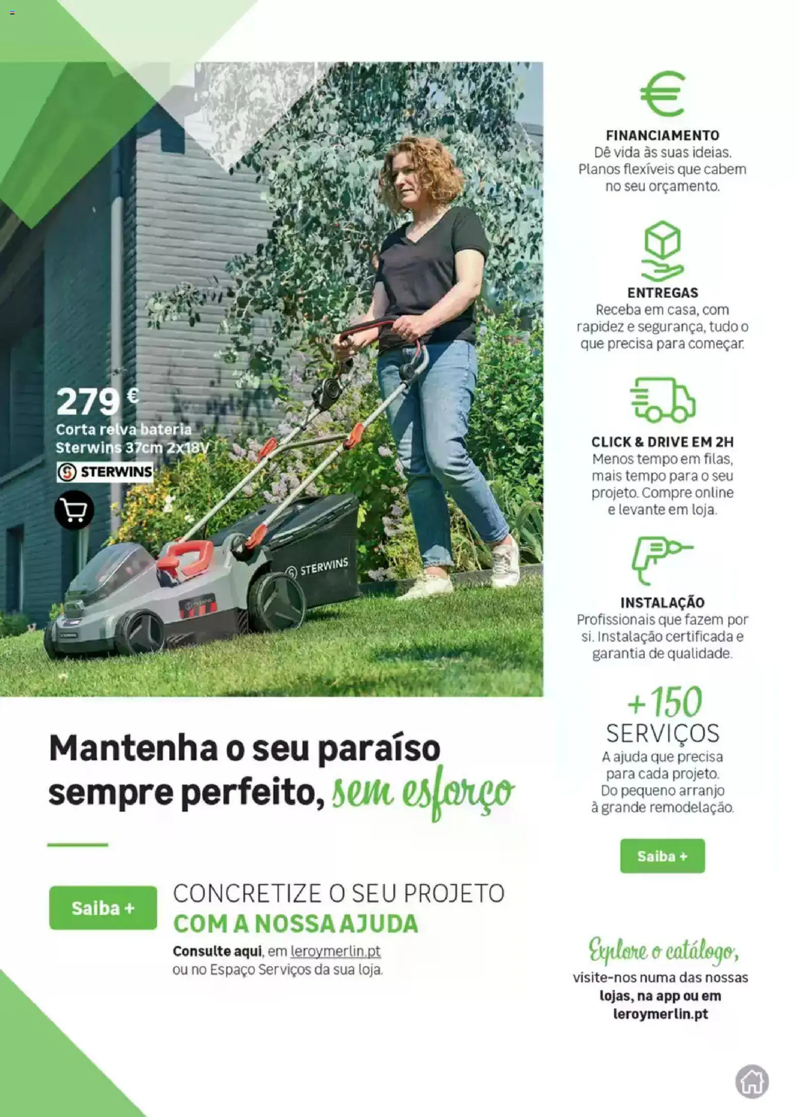 Leroy Merlin Catálogo Jardim │ válido de 12.03.2026 | Página: 5 | Produtos: Bateria