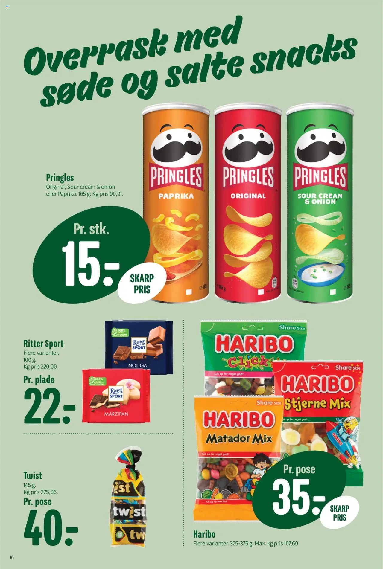 Min Købmand Tilbudsavis gyldig fra 22.08.2025 | Side: 16 | Produkter: Nougat, Paprika