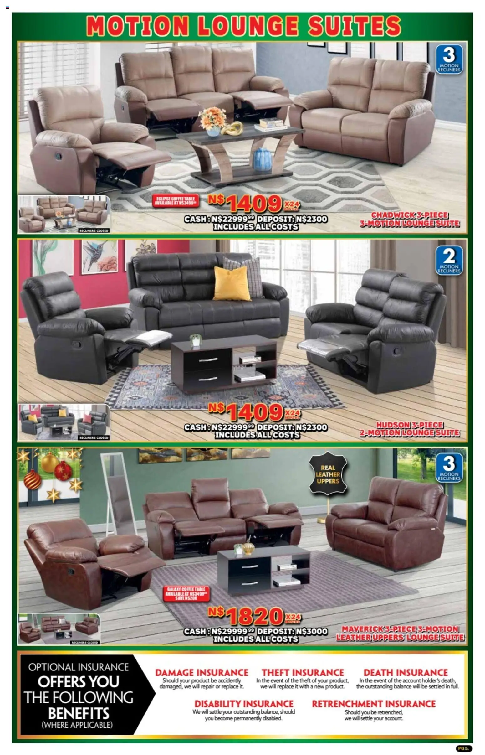 New Lewis Stores catalogue – valid from 10.11.2025 | Page: 5 | Products: Coffee table, Table, Lounge suite, Coffee