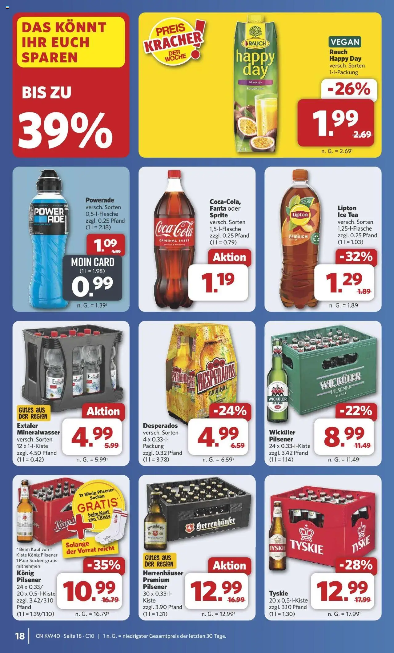 Combi Prospekt Celle	 – gültig ab 28.09.2025 | Seite: 22 | Produkte: Fanta, Sprite, Powerade, Desperados