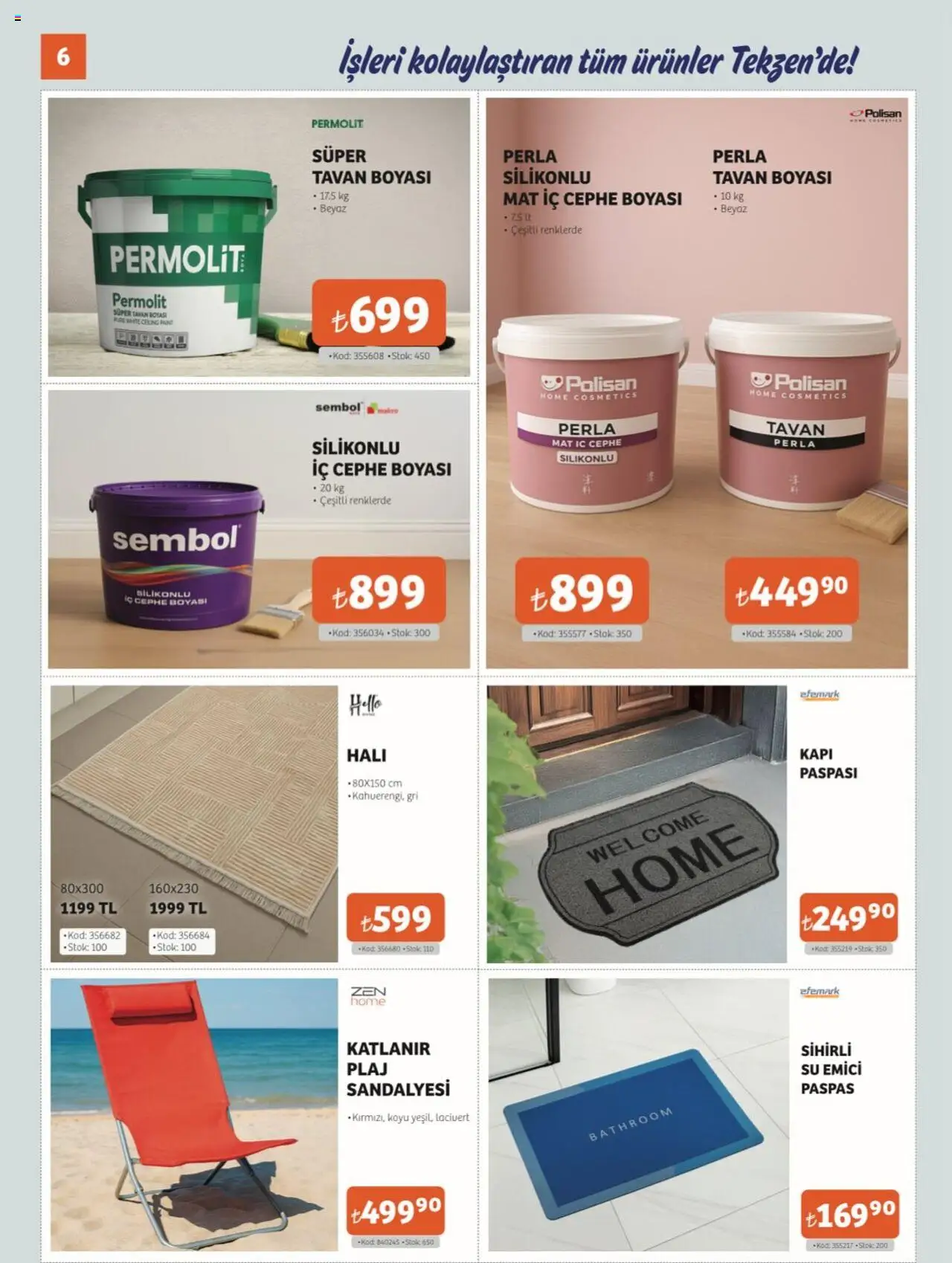 Tekzen Katalog - 01.09.2025 tarihinden itibaren geçerlidir | Sayfa: 6
