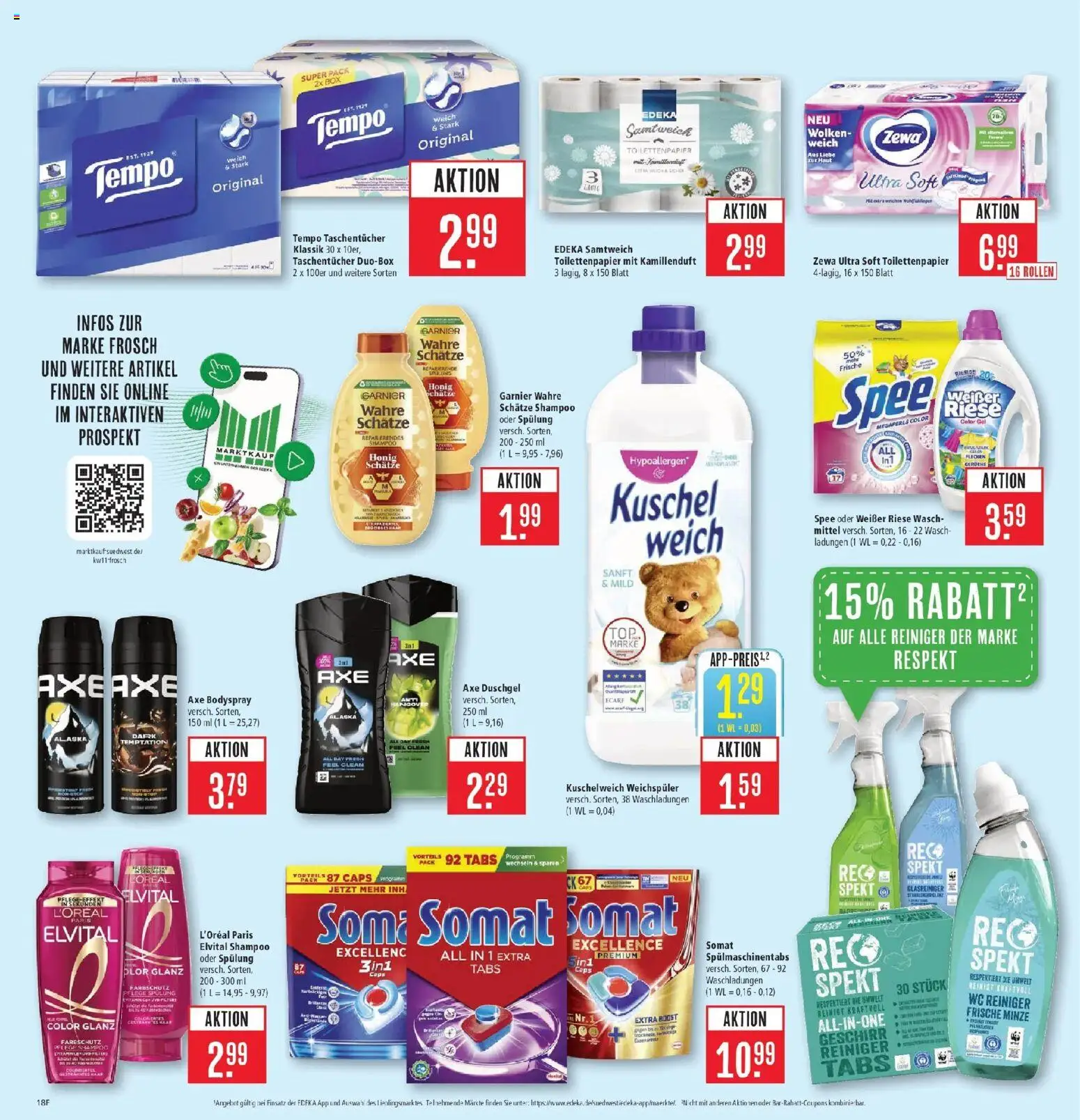 Marktkauf Prospekt Friedrichshafen  – gültig ab 09.03.2026 | Seite: 26 | Produkte: Zewa, Spülung, Spee, Spülmaschinentabs