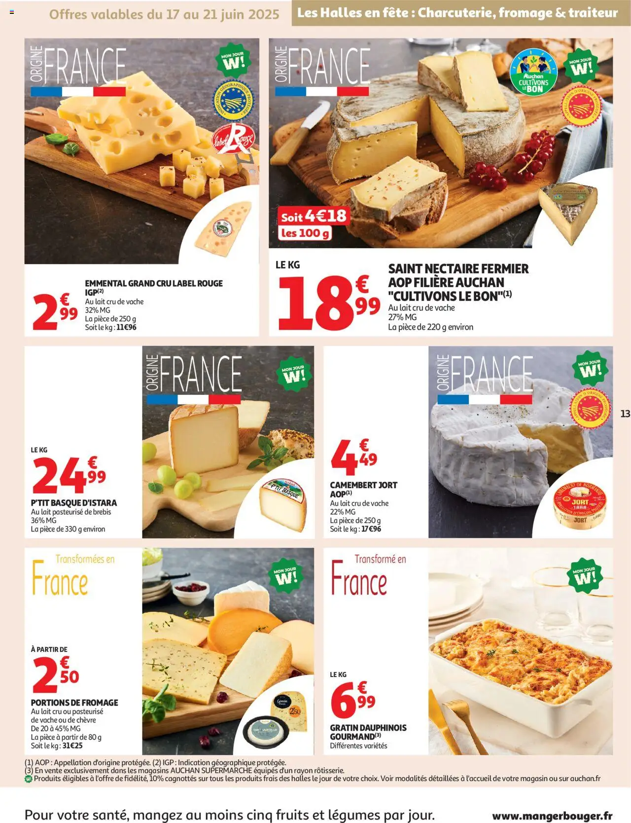  | Page: 13 | Produits: Emmental, Lait, Fromage, Camembert
