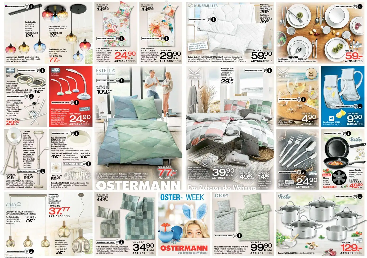 Ostermann Prospekt 	 – gültig ab 28.03.2026 | Seite: 4 | Produkte: Kissen, Decke, Bettwäsche