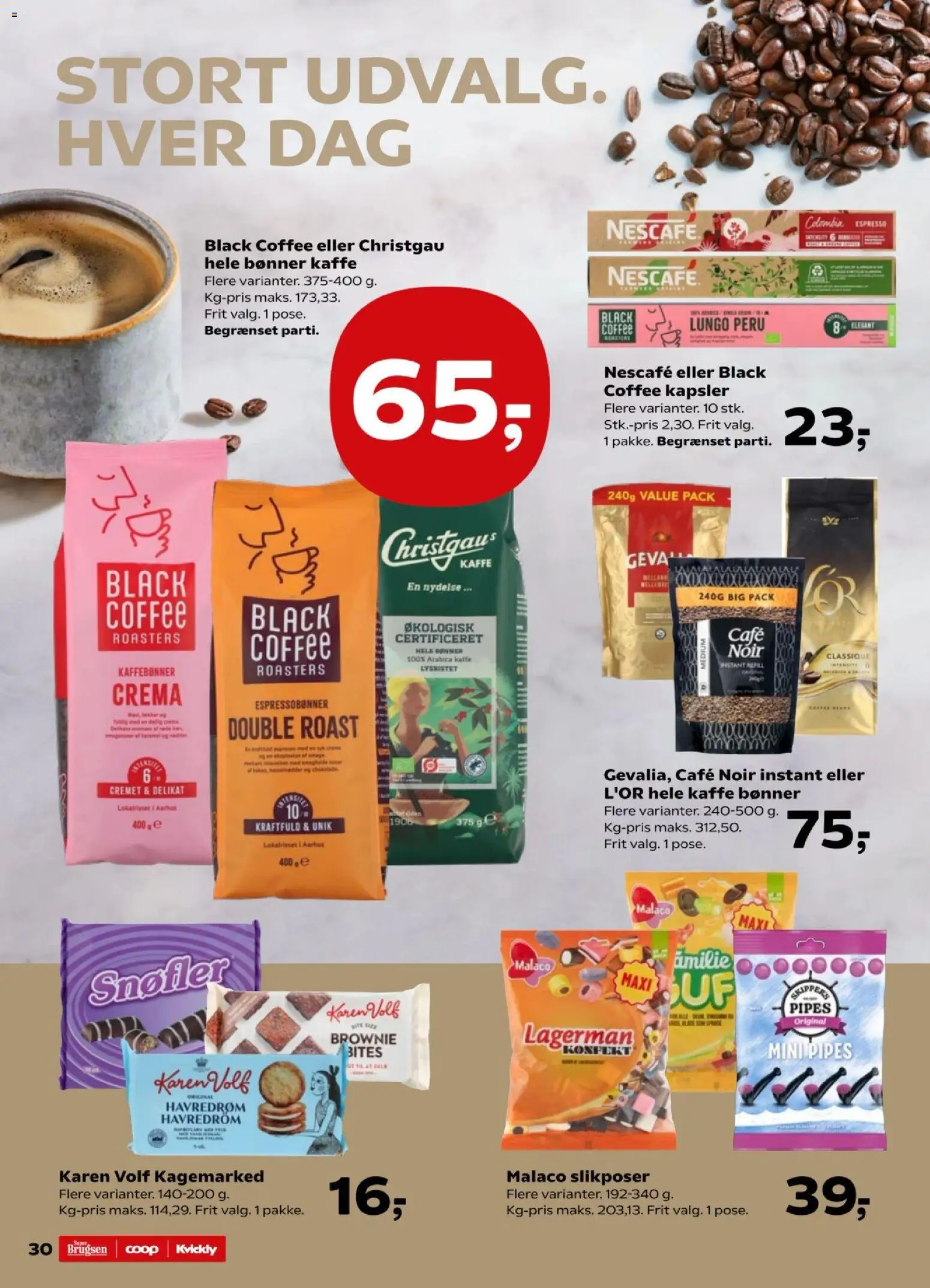 Kvickly tilbudsavis – gyldig fra 30.01.2026 | Side: 34 | Produkter: Kaffe, Bønner