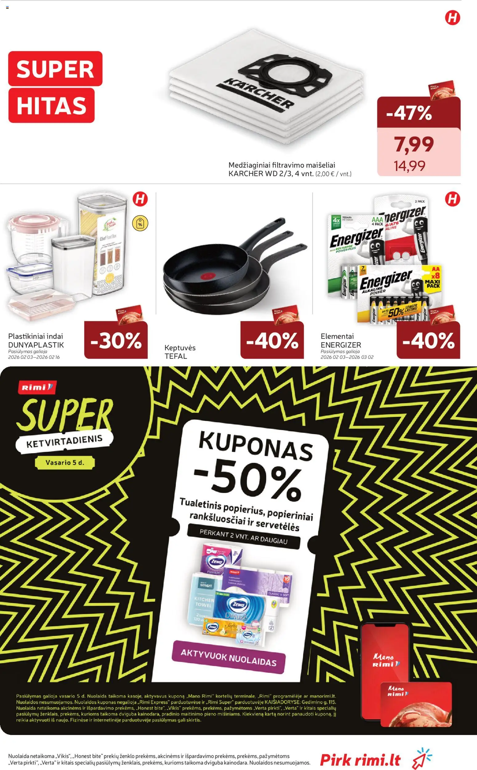 Rimi akcijos nuo 03.02.2026 | Puslapis: 33 | Prekių: Indai
