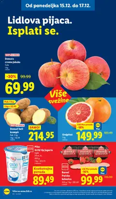 Domaći beli krompir, Pak. 5 kg, 1 kg = 42.99 - pregled Lidl kataloga - važi od 11.12.2025 | Strana: 90 | Proizvode: Krompir, Beli krompir, Kobasica