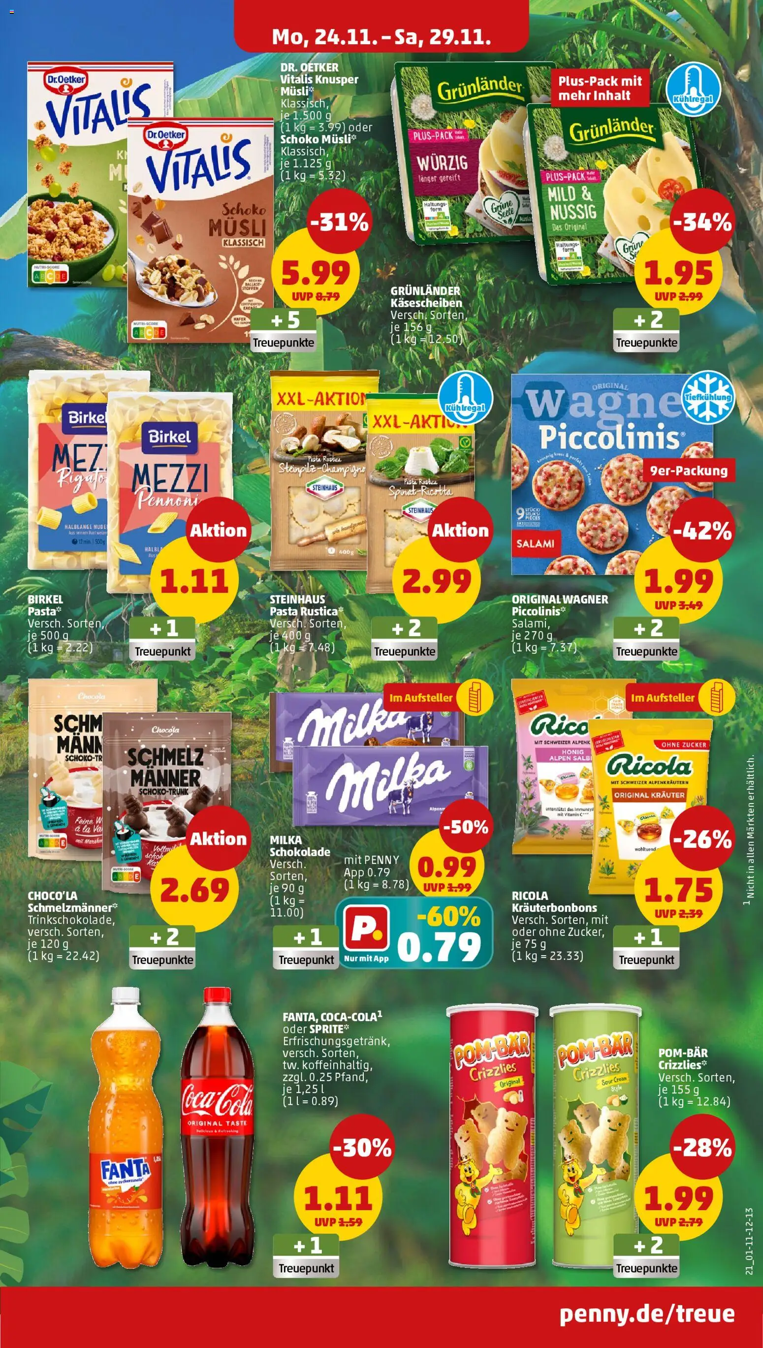 Penny Prospekt 	 – gültig ab 01.12.2025 | Seite: 23 | Produkte: Sprite, Schokolade, Zucker, Pasta