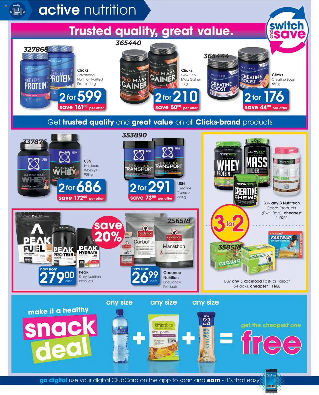 Clicks Specials │ valid from 21.08.2025 | Page: 30 | Products: Detergente líquido, Switch, Rice