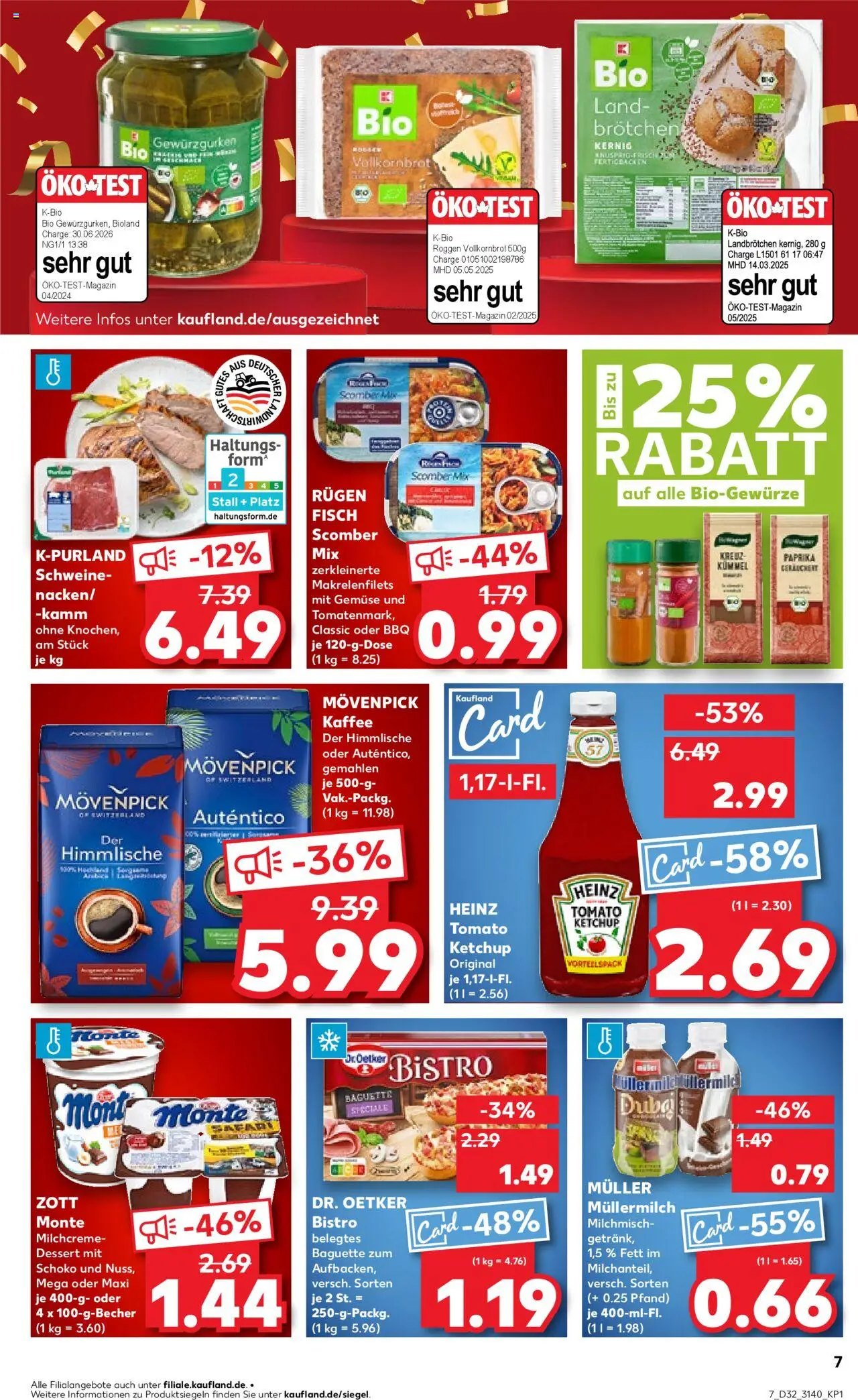 Kaufland prospekt Leipzig	 - gültig ab dem 07.08.2025 | Seite: 7 | Produkte: Kaffee, Vollkornbrot, Baguette, Ketchup