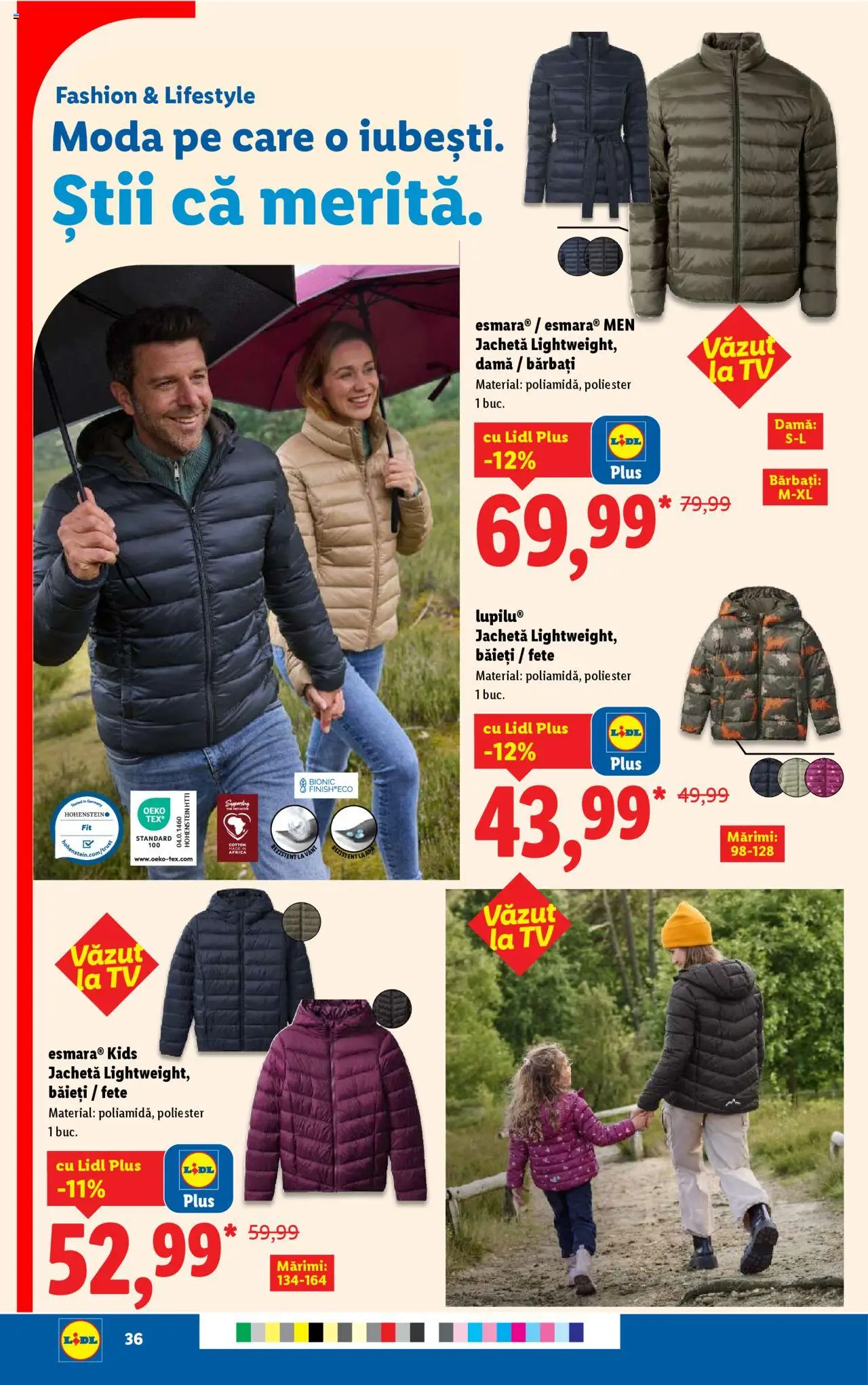 Noul catalog Lidl – valabil de la 22.09.2025 | Pagină: 36 | Produse: Jachetă
