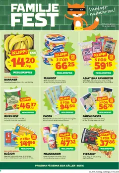 Coop Forum erbjudanden - Förhandsvisning av reklamblad från butik Coop Forum aktuell från 13.04.2026 | Sida: 2 | Produkter: Majskakor, Riven ost, Pasta, Popcorn