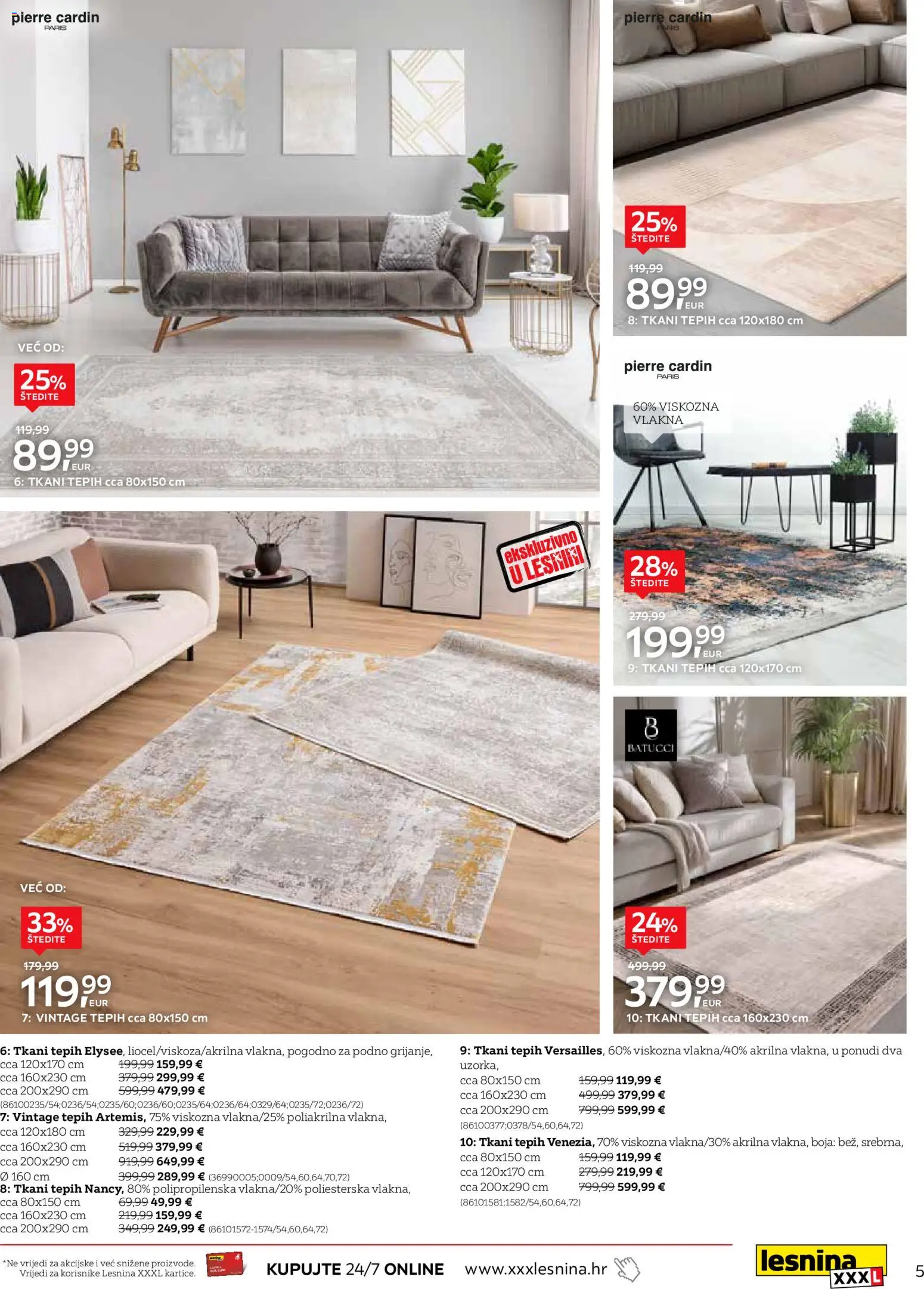 Lesnina katalog | vrijedi od 23.01.2026 | Stranica: 5 | Proizvodi: Tepih