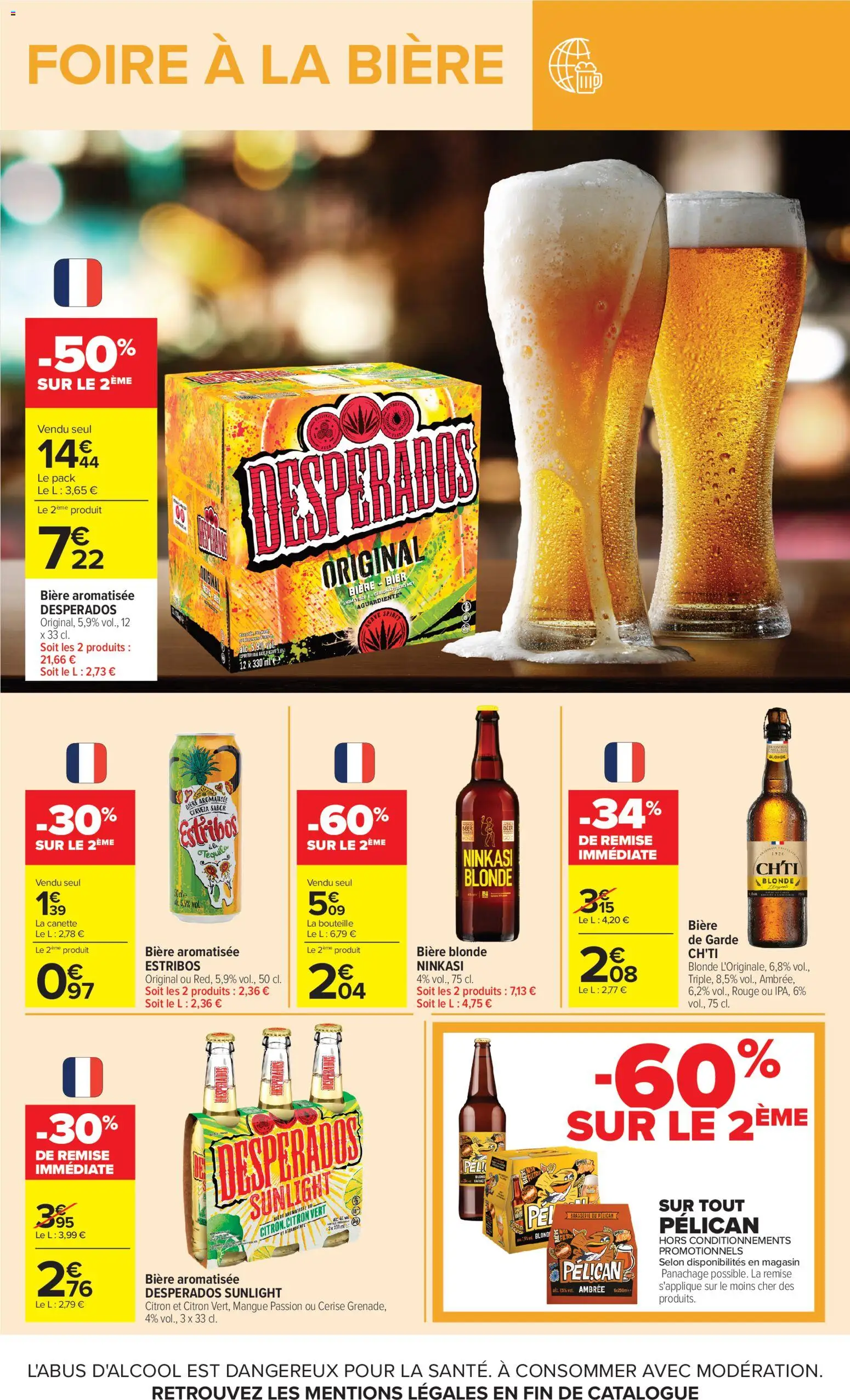 {H1} | Page: 10 | Produits: Citron vert, Mangue, Bière blonde, Tequila