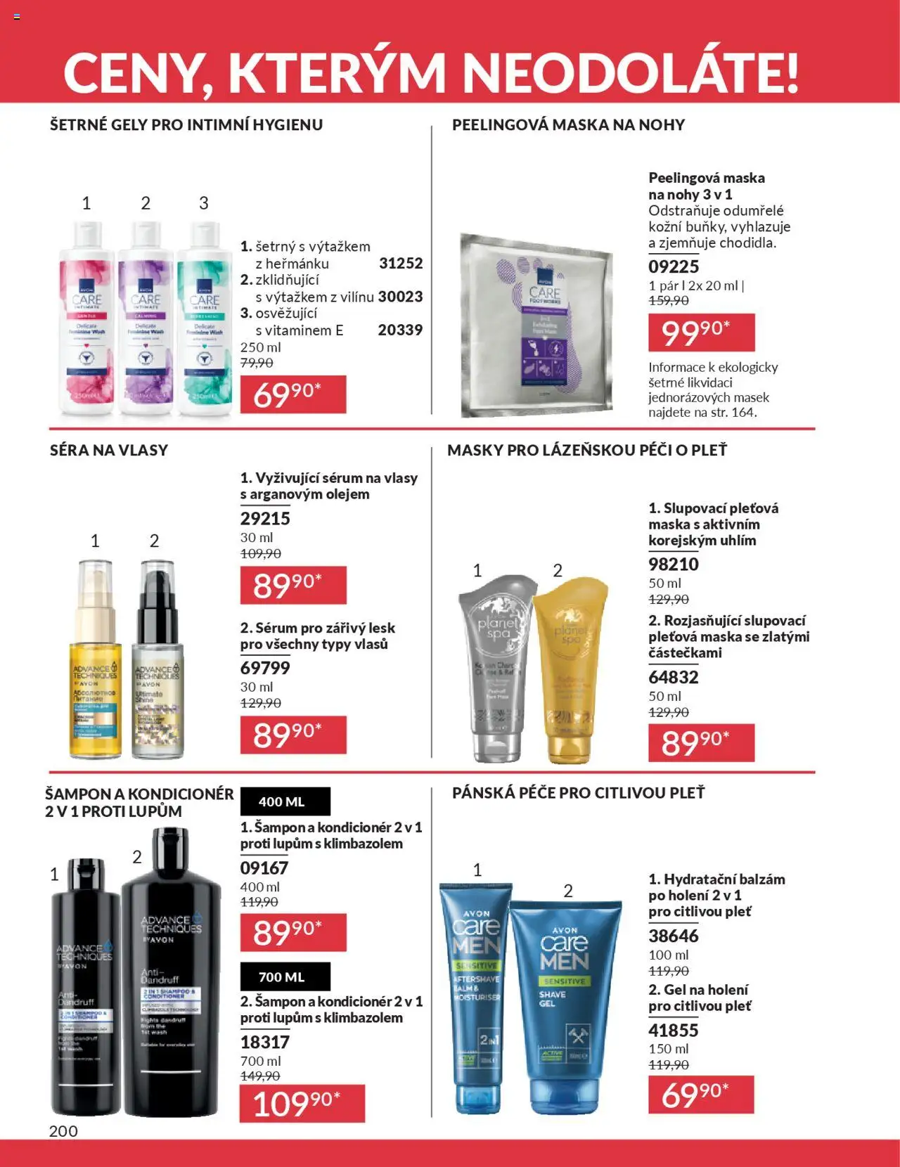 Avon katalog 9/2025 od 01.09.2025 | Strana: 202 | Produkty: Pleťová maska, Sérum, Šampon, Maska