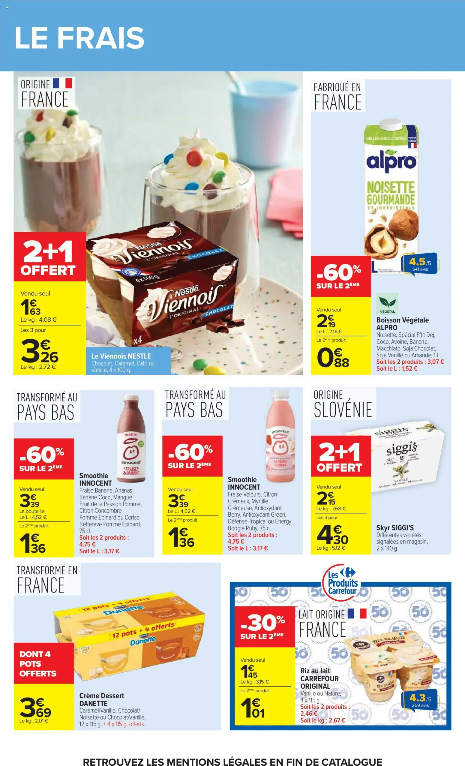 {H1} | Page: 36 | Produits: Citron, Pomme, Banane, Chocolat