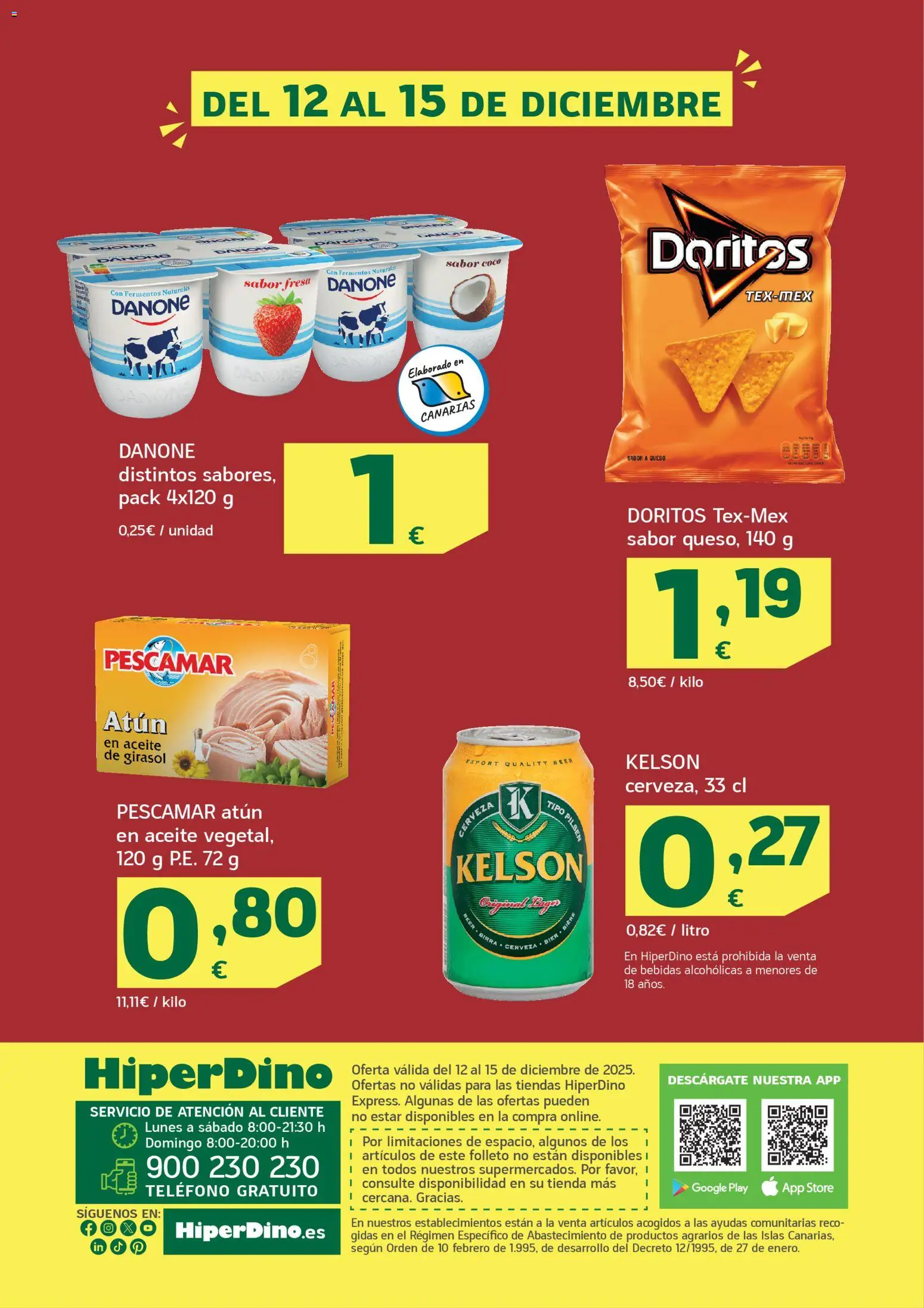 HiperDino folleto │ válido desde el 12.12.2025 | Página: 2 | Productos: Aceite, Τυρόπιτα, Teléfono, Aceite de girasol