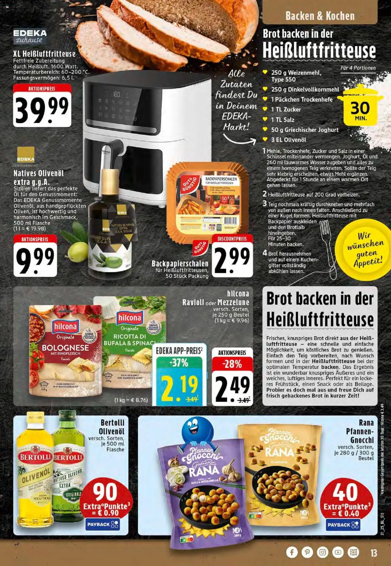 Edeka prospekt Rheine	 - gültig ab dem 27.07.2025 | Seite: 13 | Produkte: Joghurt, Olivenol, Wasser, Zucker