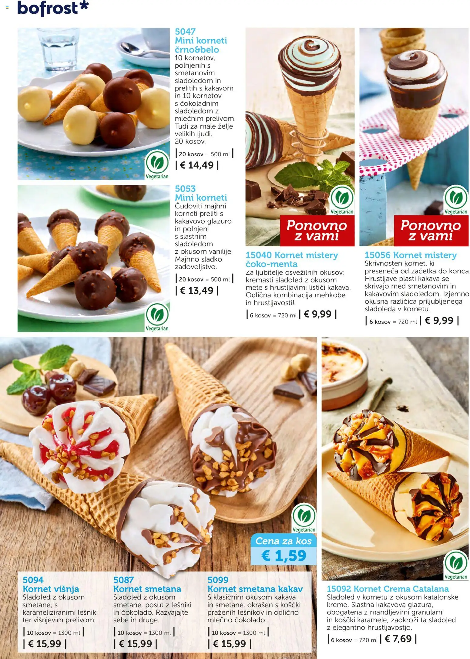 Novi Bofrost katalog ponudbe – veljaven od 04.03.2026 | Stran: 8 | Izdelki: Kakav, Smetana, Sladoled, Zelje