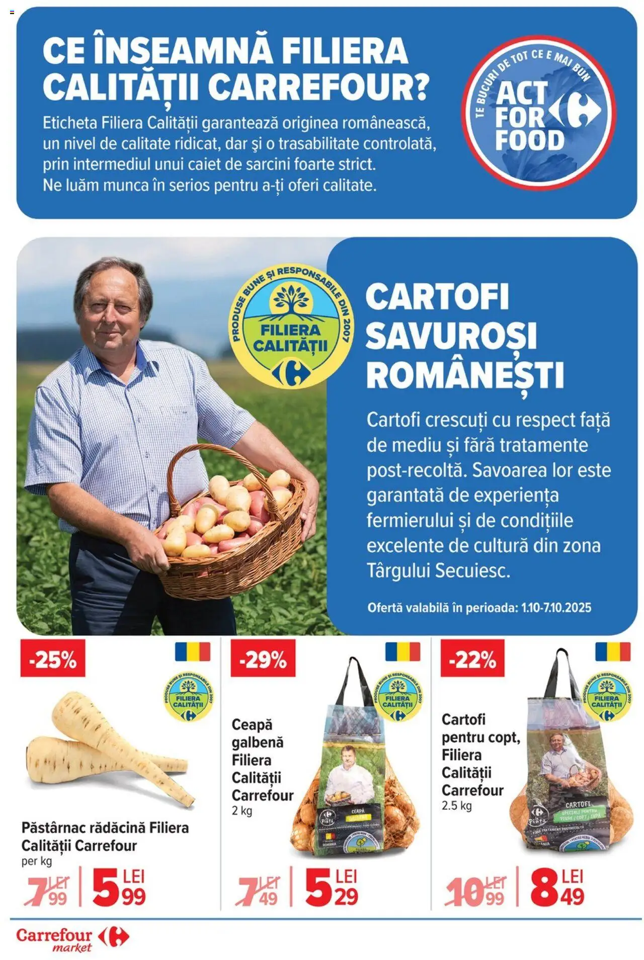 Noul catalog Carrefour – valabil de la 01.10.2025 | Pagină: 10 | Produse: Press Kemik, Cartofi, Ceapă