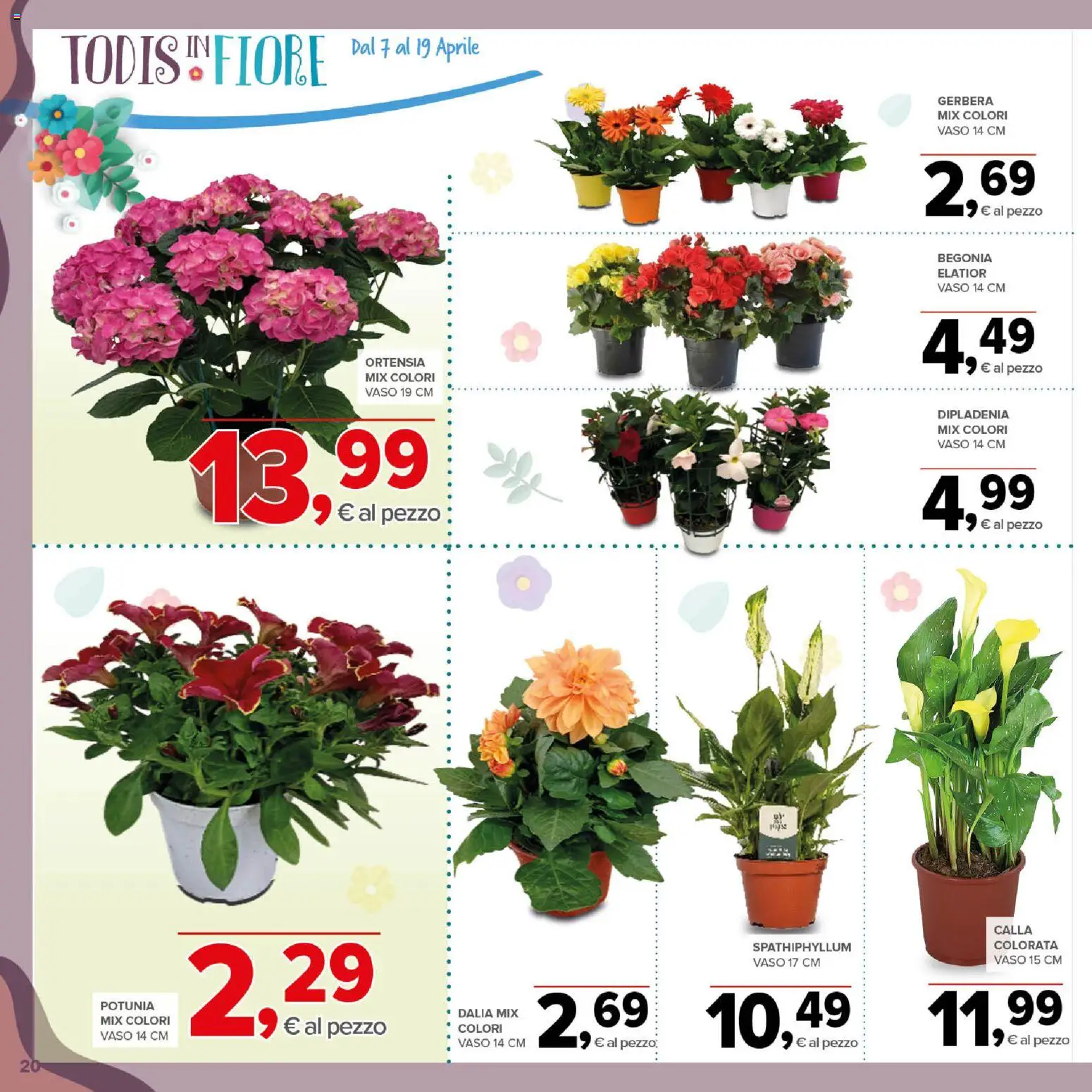 Volantino Todis del 07.04.2026 | Pagina: 20 | Prodotti: Vaso