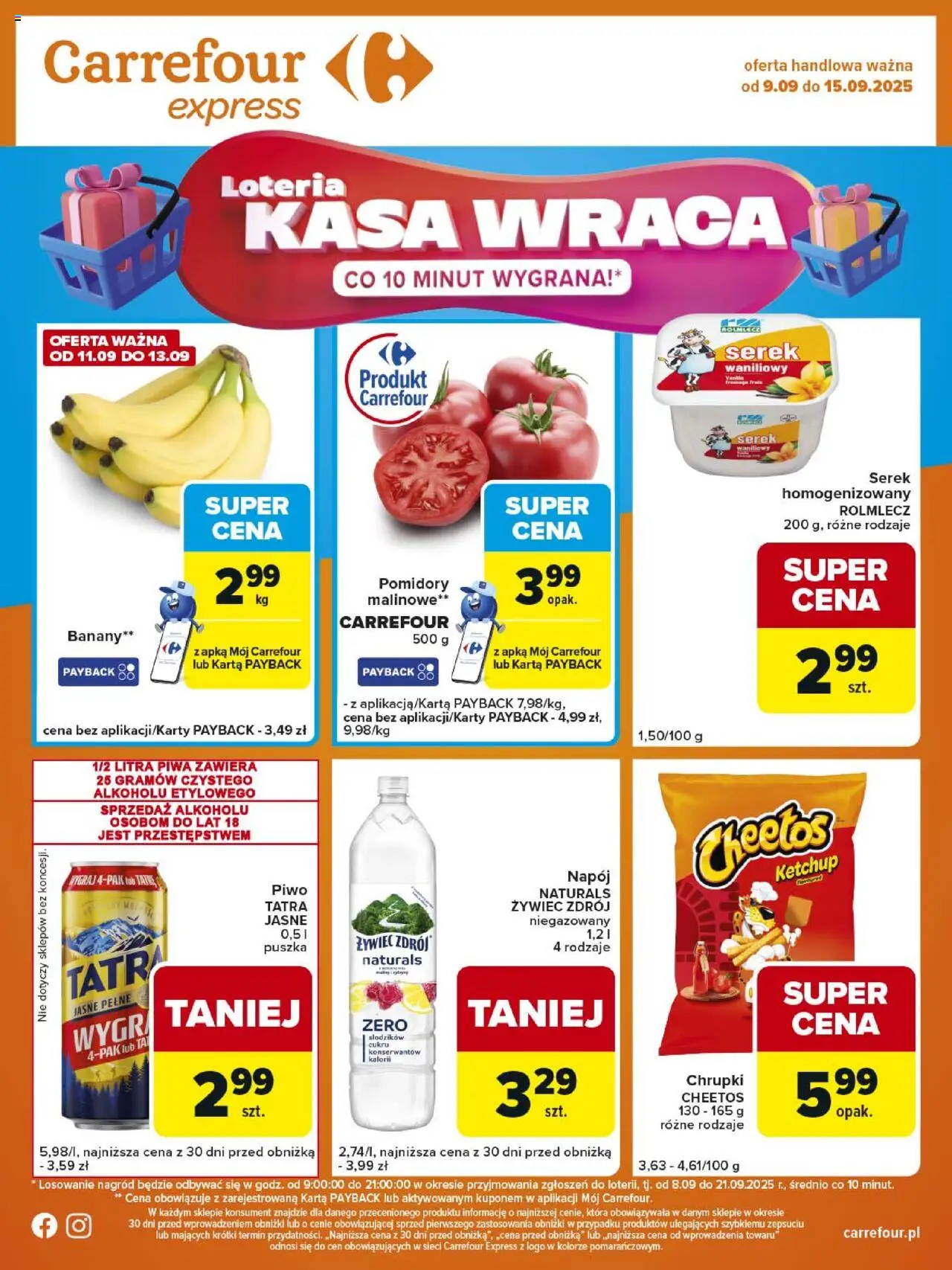 Carrefour Gazetka - Express od 09.09.2025 | Strona: 2 | Produkty: Karta, Ketchup, Chrupki, Banany