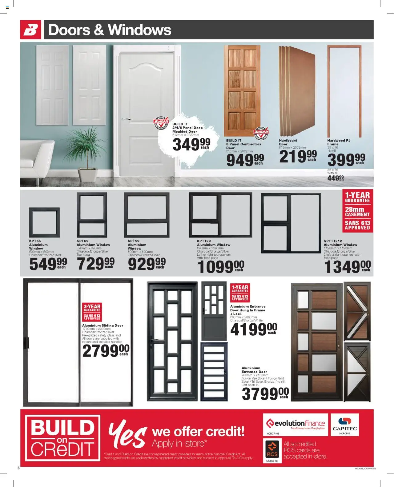 Build It - Western Cape - Weekly Specials │ valid from 21.08.2025 | Page: 6 | Products: Frame, Door frame, Lock