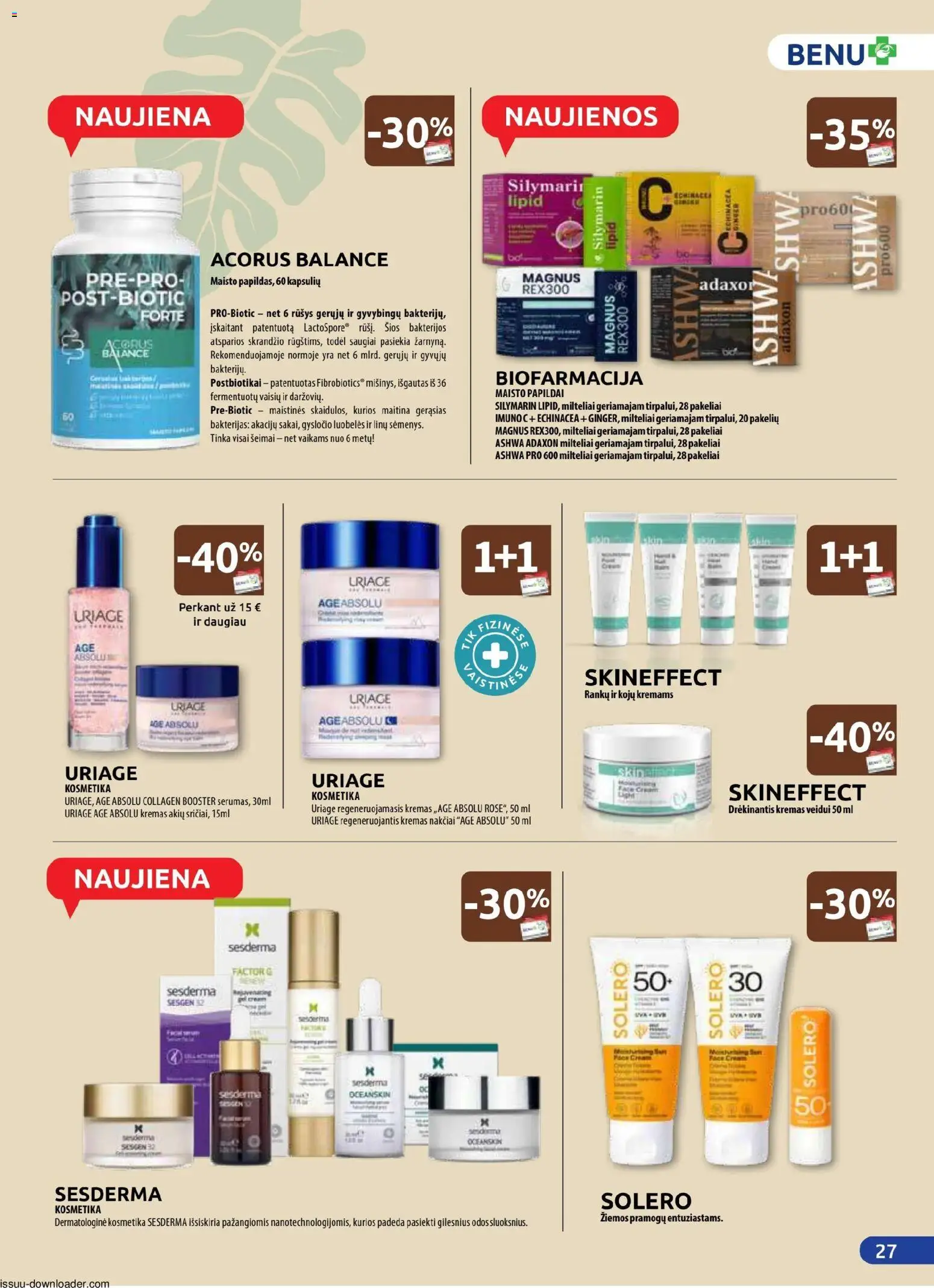 BENU akcijos nuo 01.03.2026 | Puslapis: 27 | Prekių: Kremas