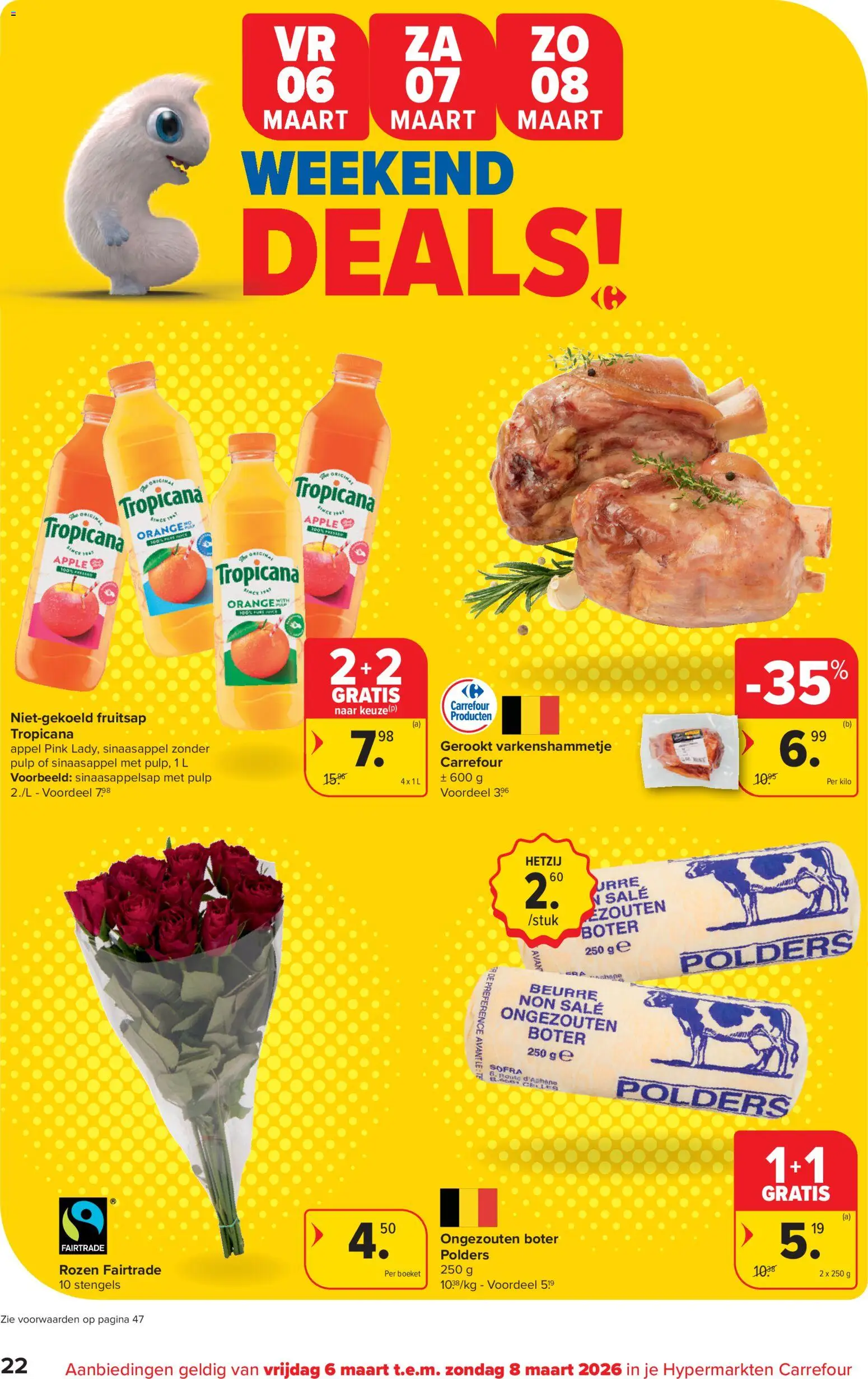 {H1} | Pagina: 22 | Producten: Tropicana, Appel, Boter