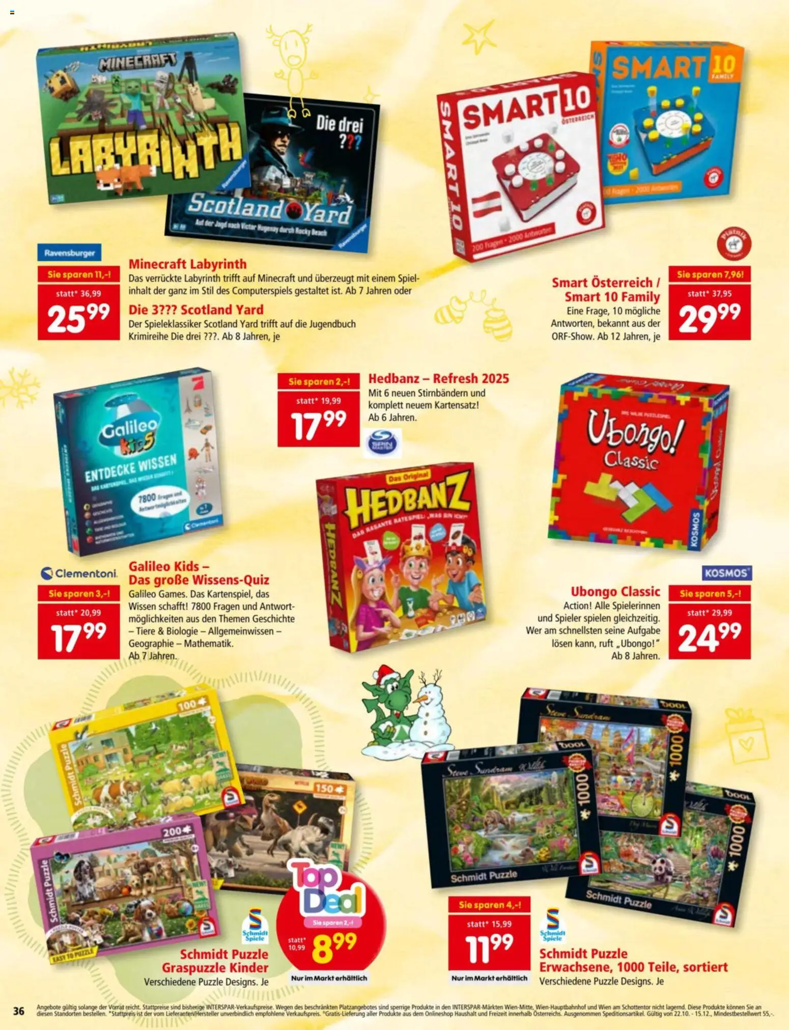 Interspar Spiele - Paradies gültig ab 30.10.2025 | Seite: 36 | Produkte: Spiel