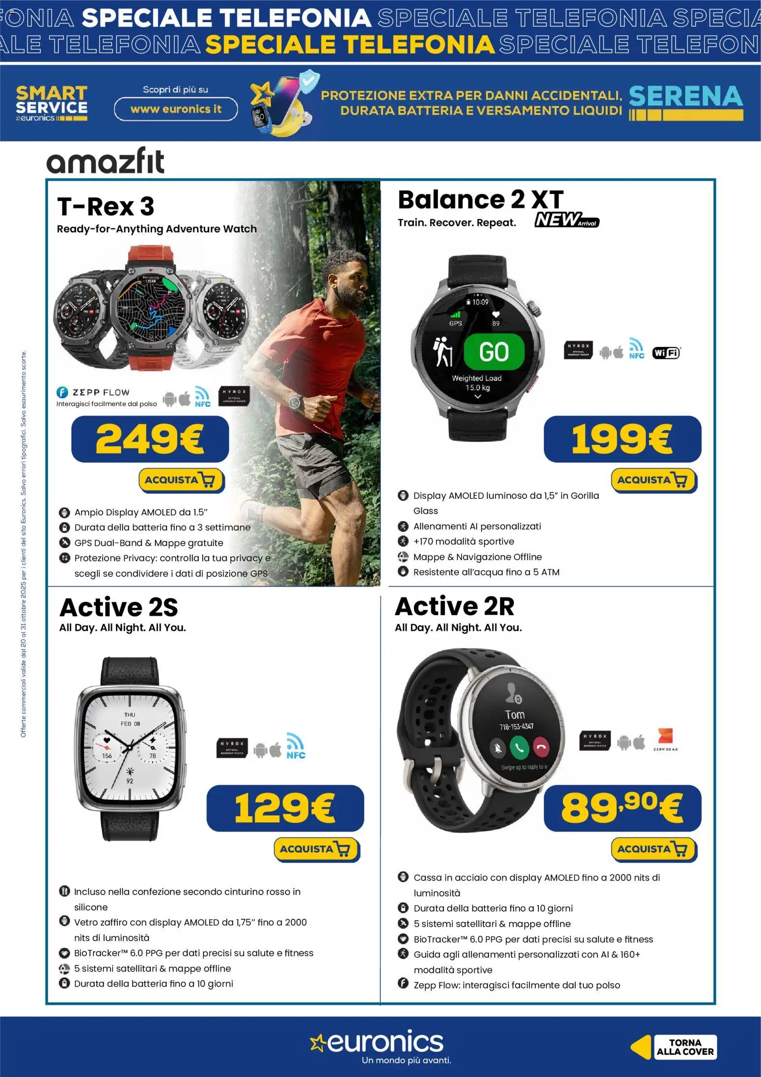 Volantino Euronics del 20.10.2025 | Pagina: 10 | Prodotti: Silicone, Navigazione, Batteria