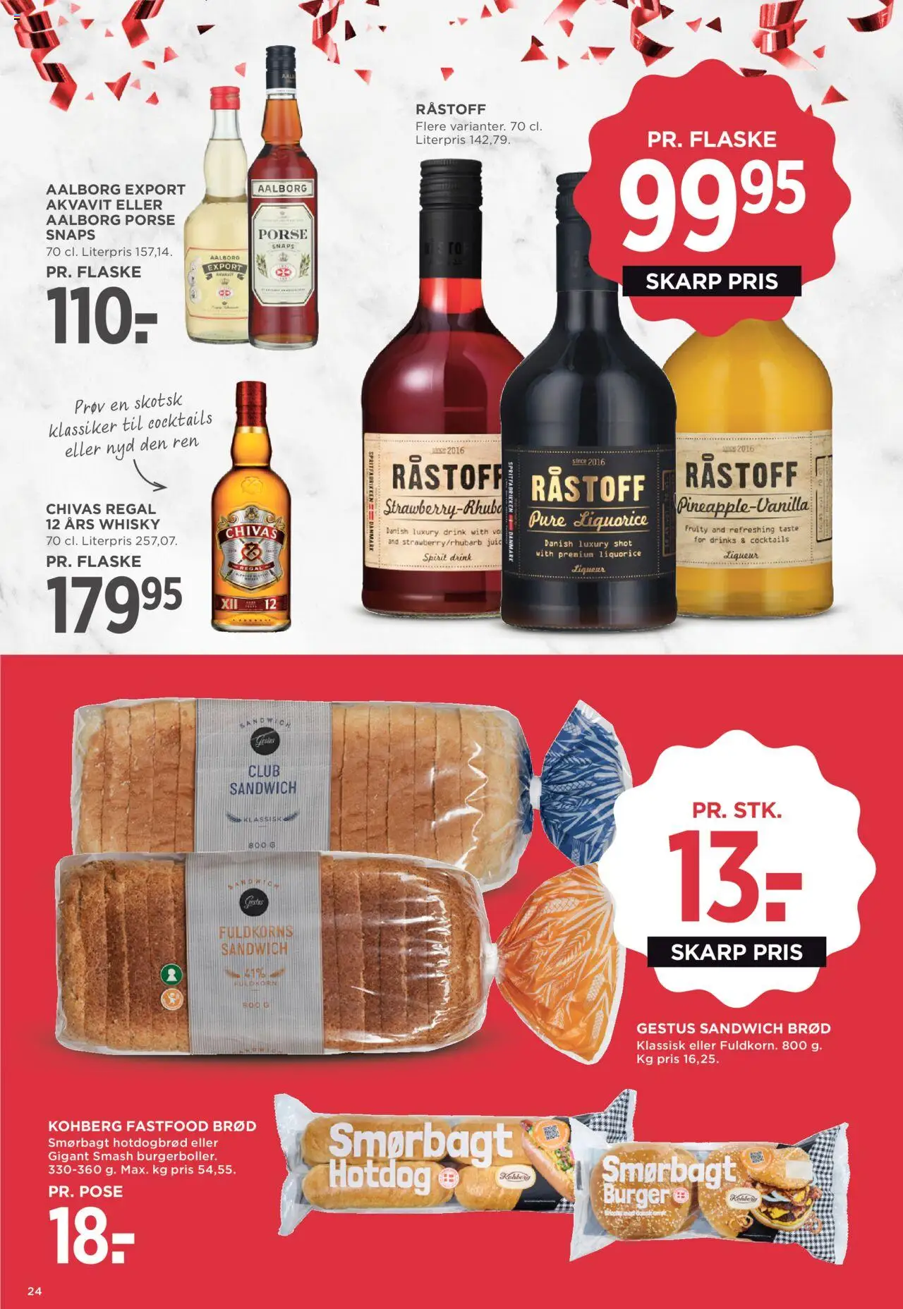 Meny tilbudsavis – gyldig fra 03.10.2025 | Side: 29 | Produkter: Brød, Ris, Whisky, Hotdogbrød