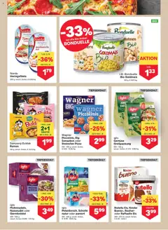MPREIS Flugblatt gültig ab 14.08.2025 | Seite: 6 | Produkte: Eis, Gemüse, Pizza, Nudeln