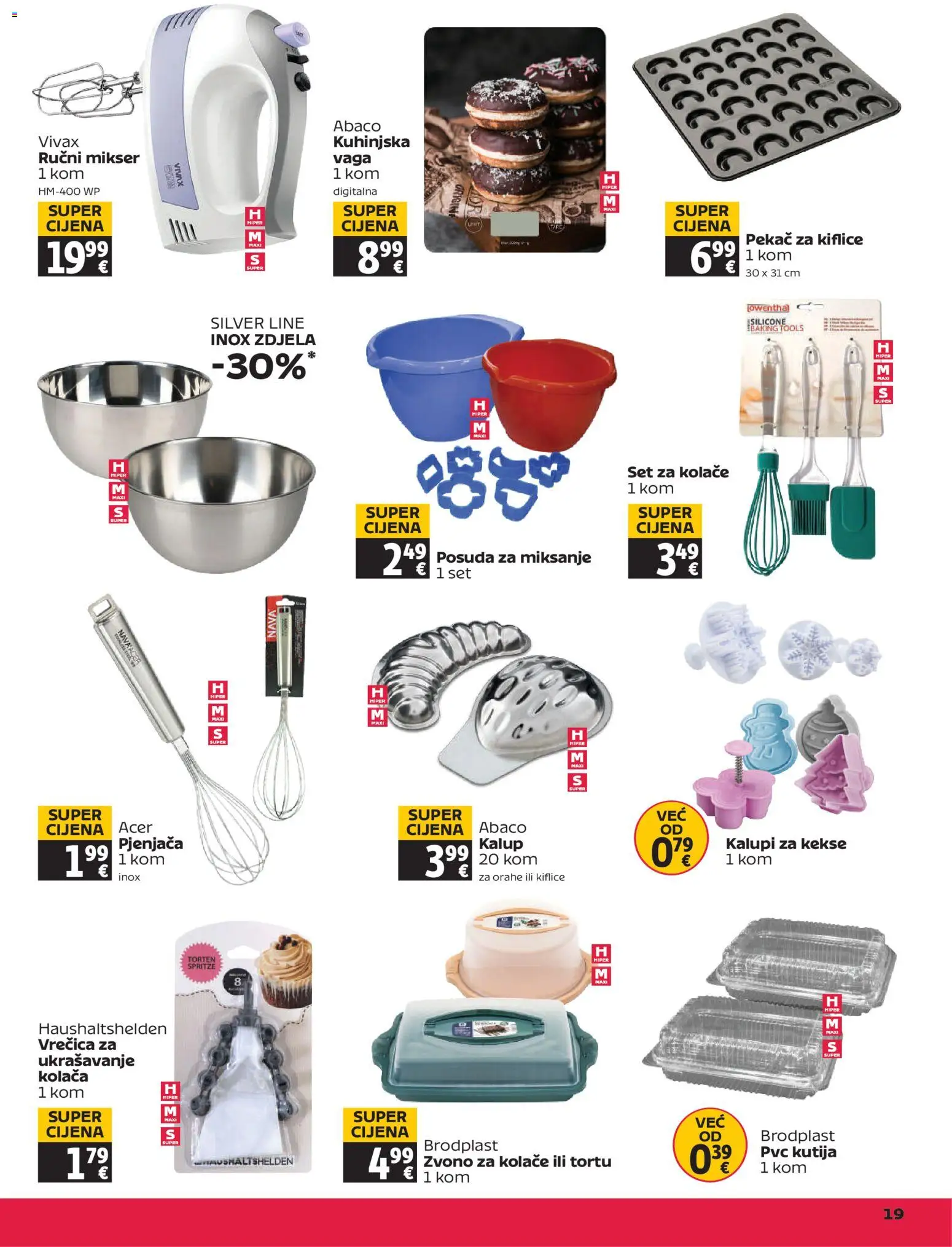 Tommy katalog | vrijedi od 04.12.2025 | Stranica: 19 | Proizvodi: Kutija, Kalupi, Zdjela, Vaga