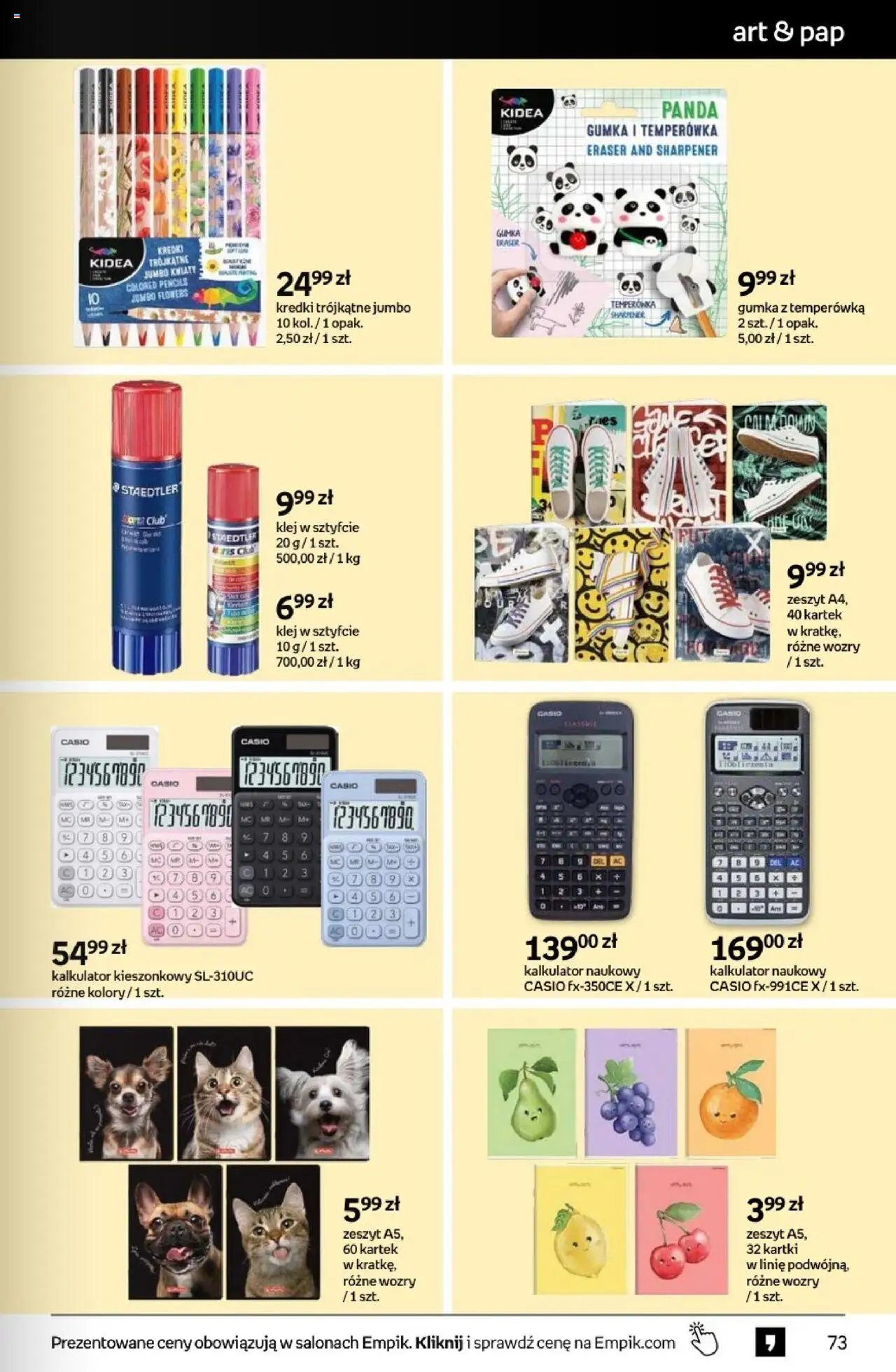 Empik promocje od 13.08.2025 | Strona: 73 | Produkty: Kalkulator, Temperówka, Zeszyt, Kwiaty