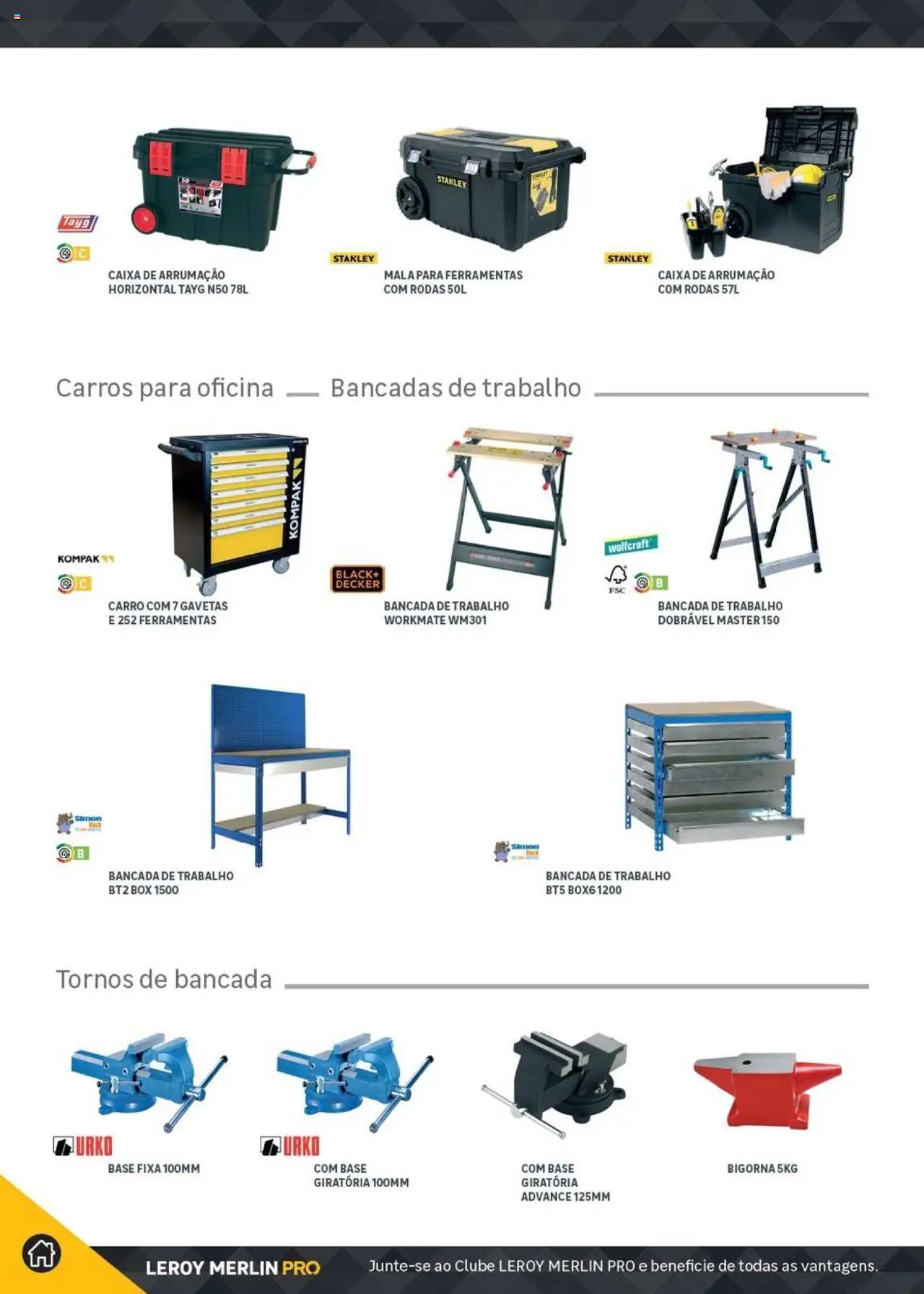 Leroy Merlin Catálogo │ válido de 18.11.2024 | Página: 374 | Produtos: Bancada, Ferramentas, Base, Caixa