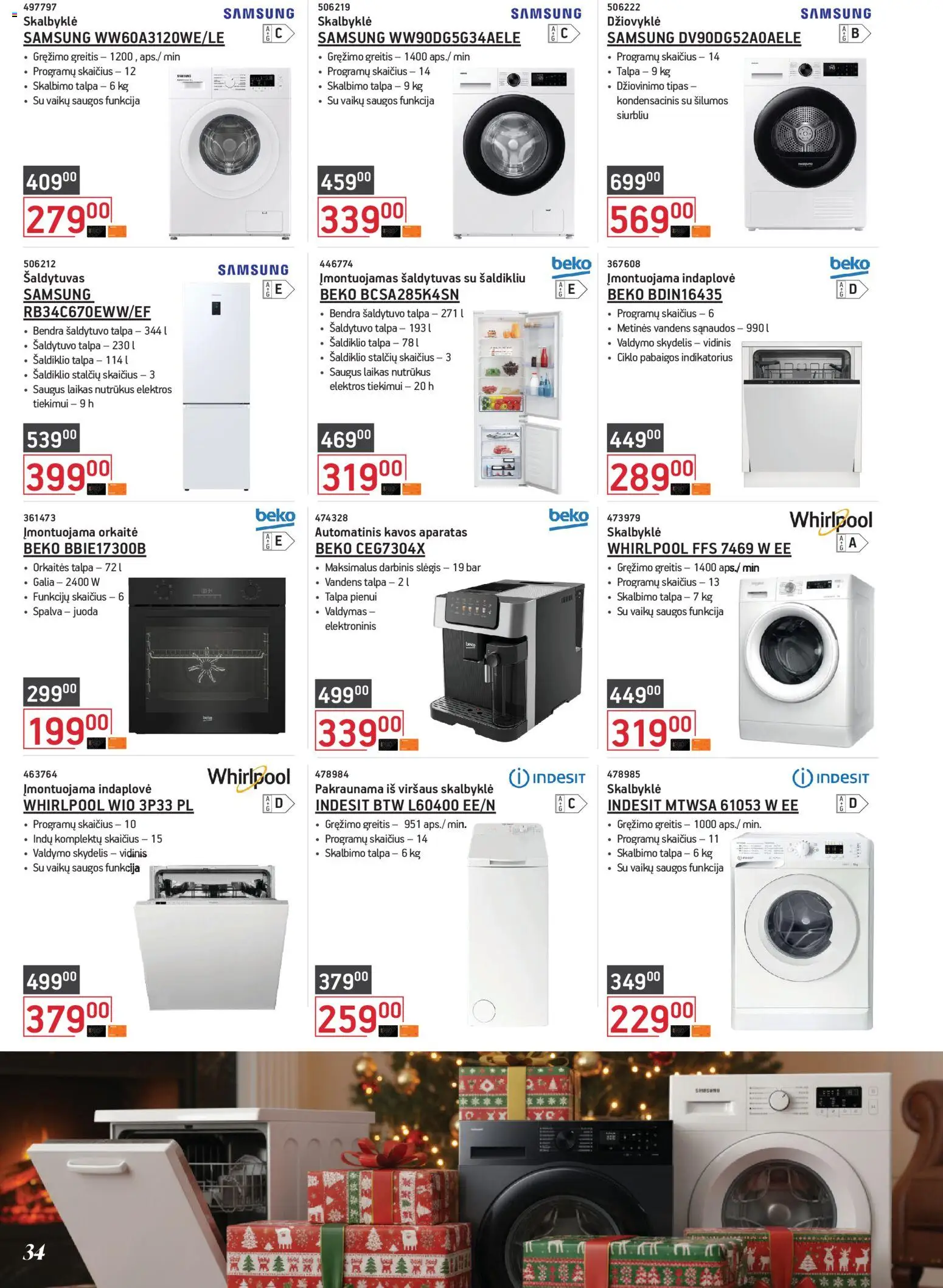 ERMITAŽAS akcijos nuo 03.11.2025 | Puslapis: 34 | Prekių: Džiovyklė, Orkaitė, Indaplovė, Kavos aparatas
