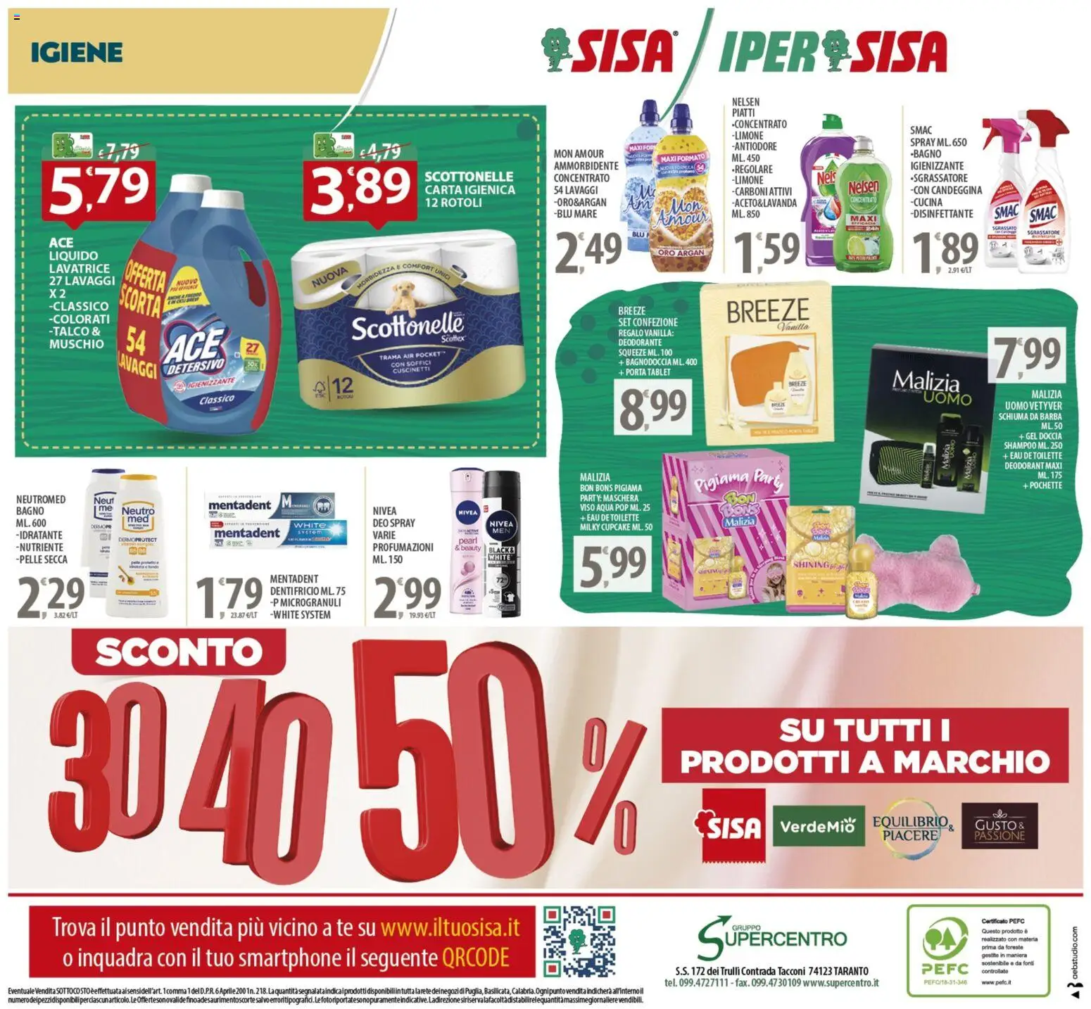 Volantino SISA del 16.12.2025 | Pagina: 20 | Prodotti: Tè, Talco, Smartphone, Bagno