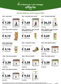 Anteprima del volantino Volantino Natura Sì	 valido a partire dal 04.02.2026 | Pagina: 34 | Prodotti: Manzo, Crocchette, Gioco, Agnello
